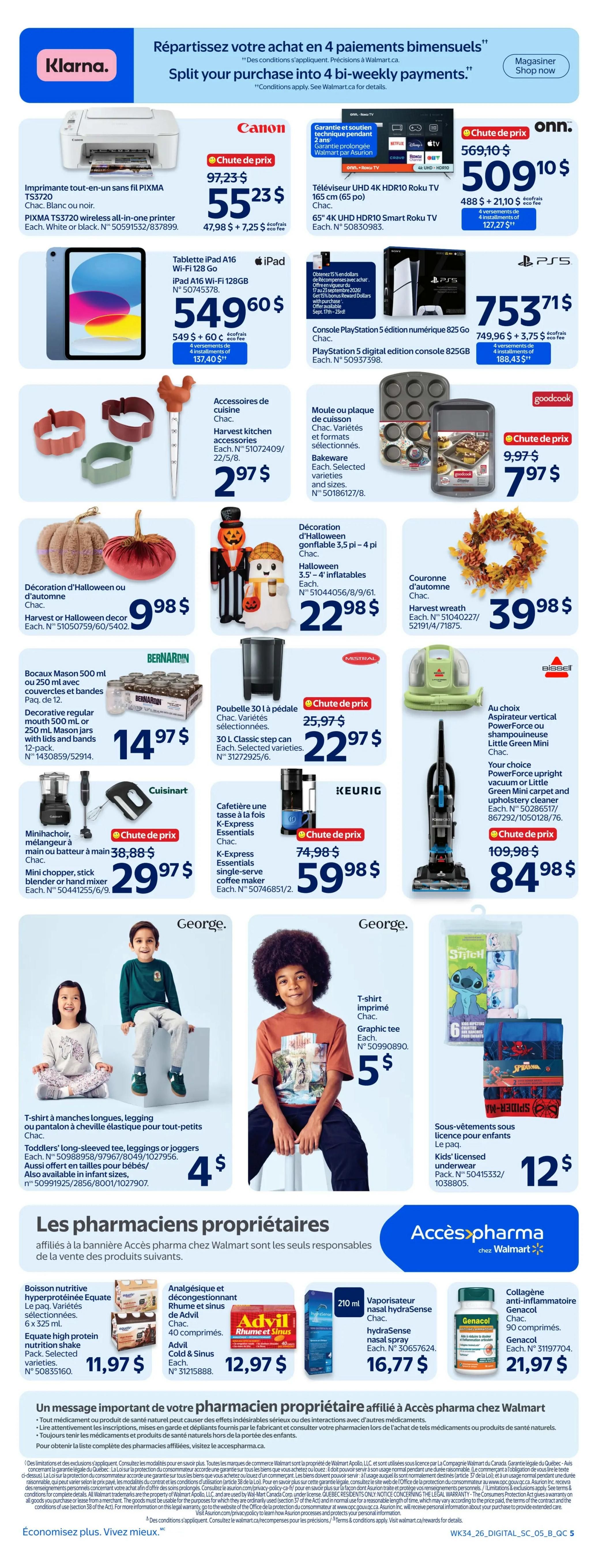 Walmart (QC) Flyer September 17 to 23