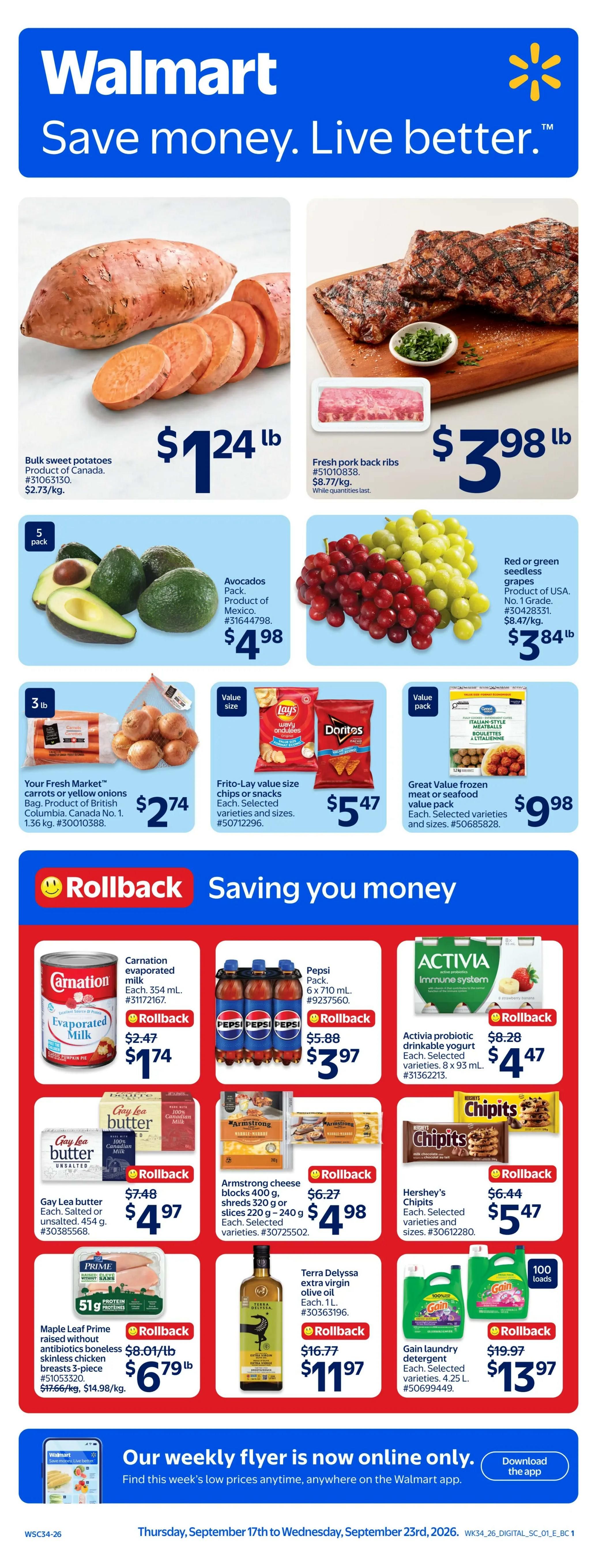 Walmart (West) Flyer September 17 to 23