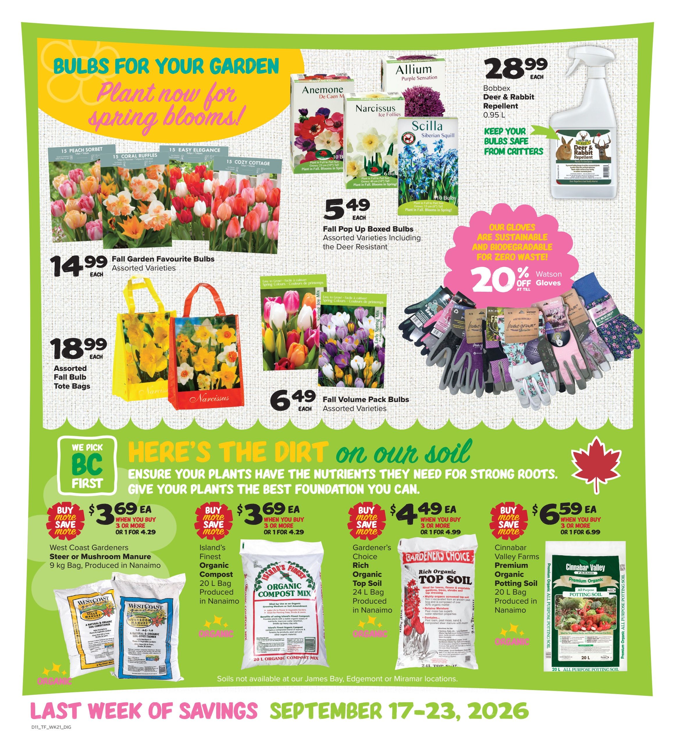 Thrifty Foods Flyer September 17 to 23