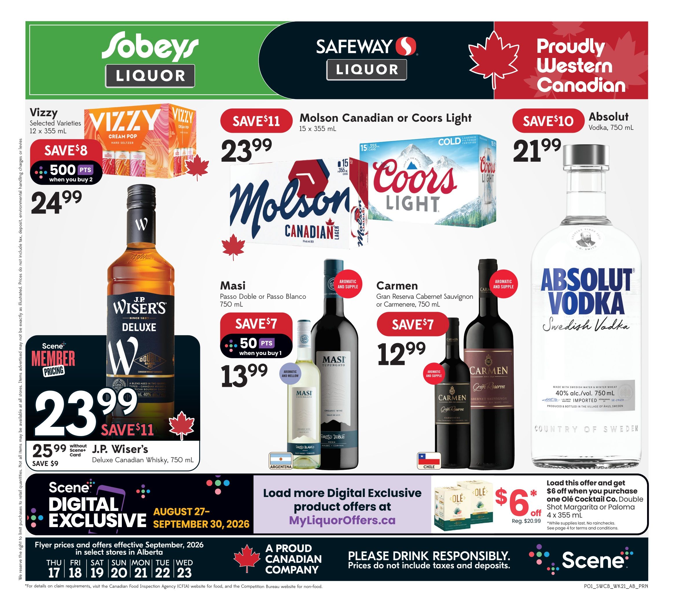 Sobeys/Safeway (AB) SWCB Flyer September 17 to 23