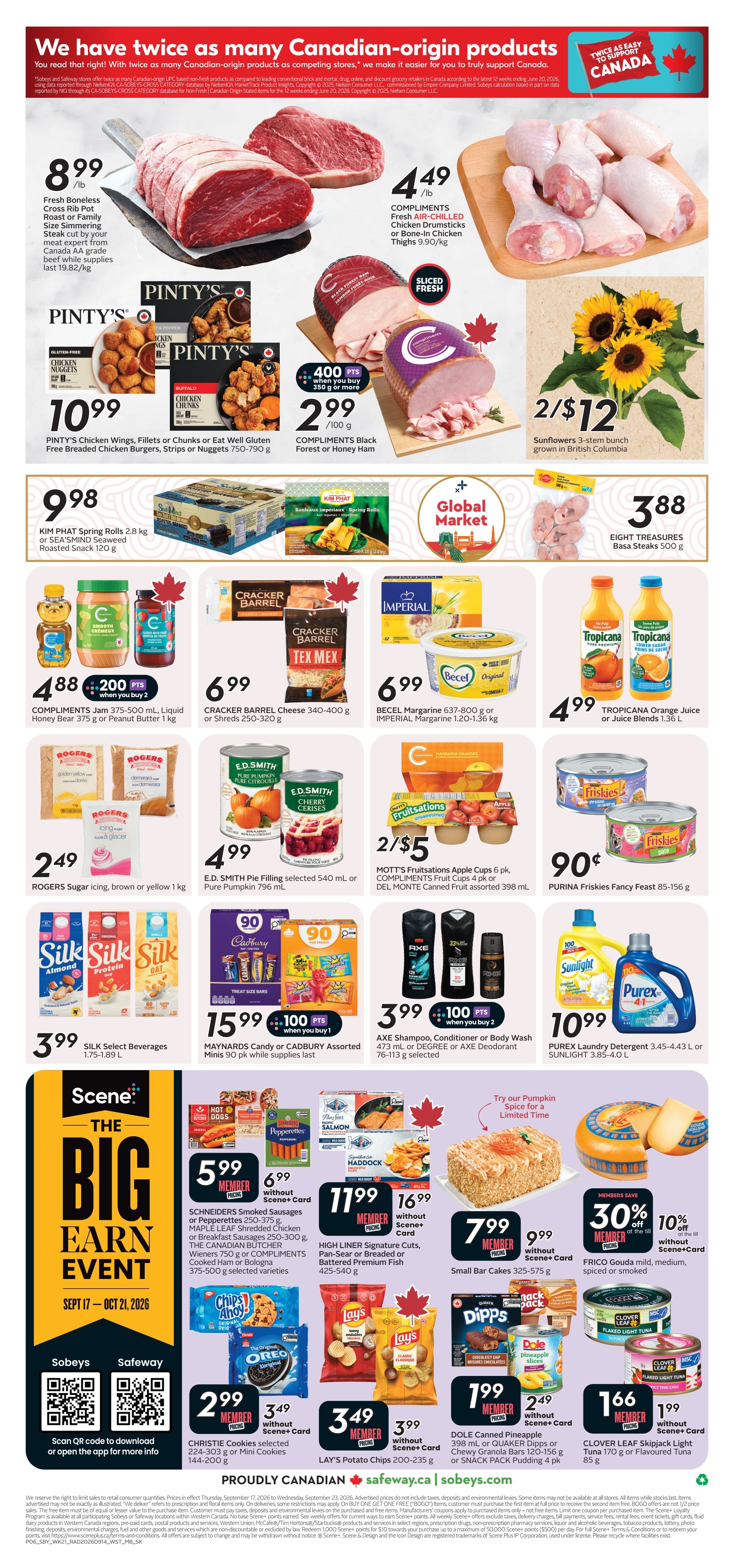 Sobeys/Safeway (SK & MB) Flyer September 17 to 23