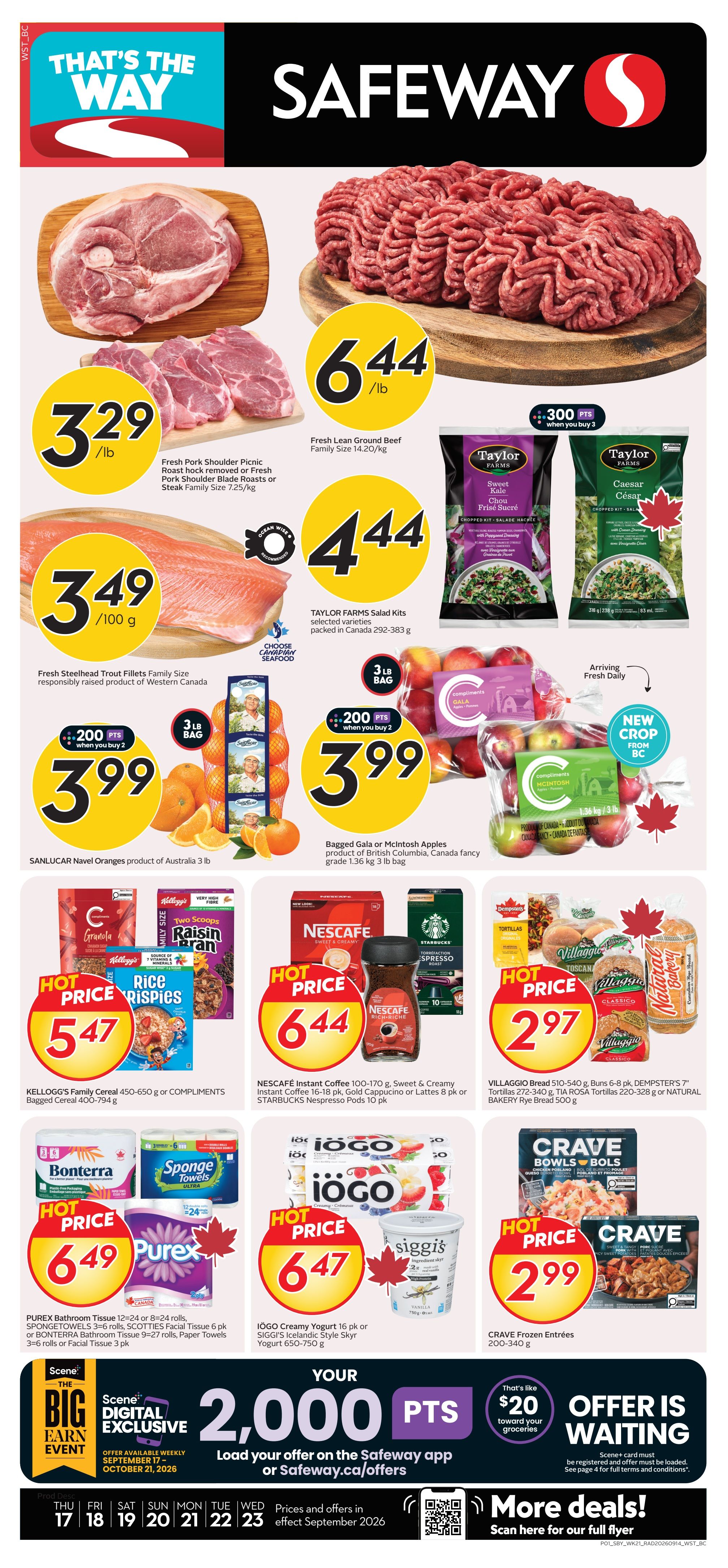 Safeway (BC) Flyer September 17 to 23