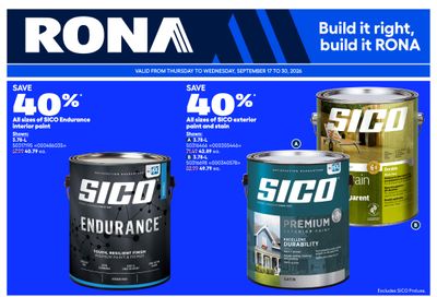 Rona & Rona+ (ON) Flyer September 17 to 23