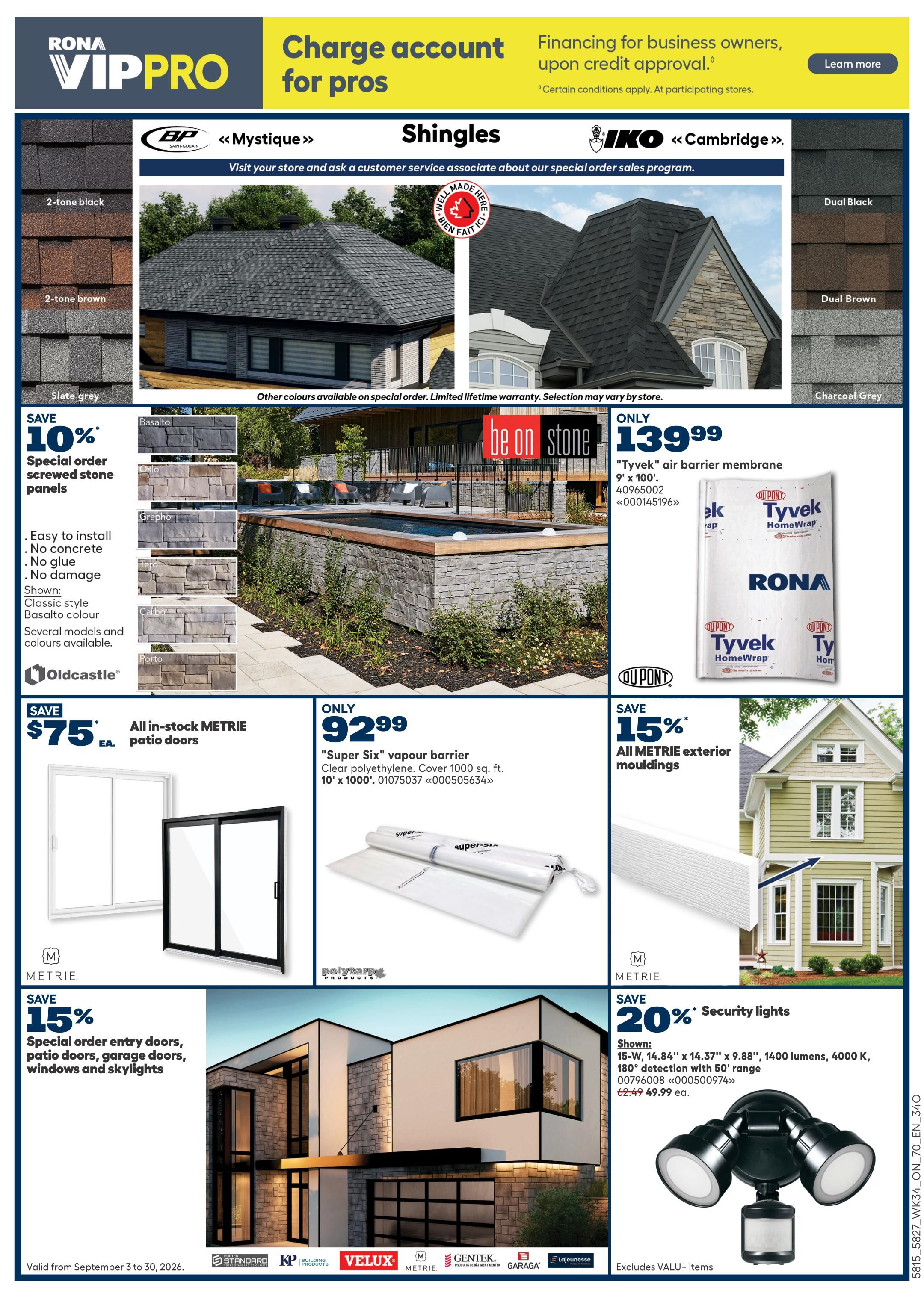 Rona & Rona+ (ON) Flyer September 17 to 23