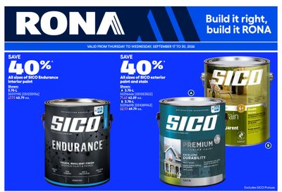 Rona & Rona+ (BC) Flyer September 17 to 23