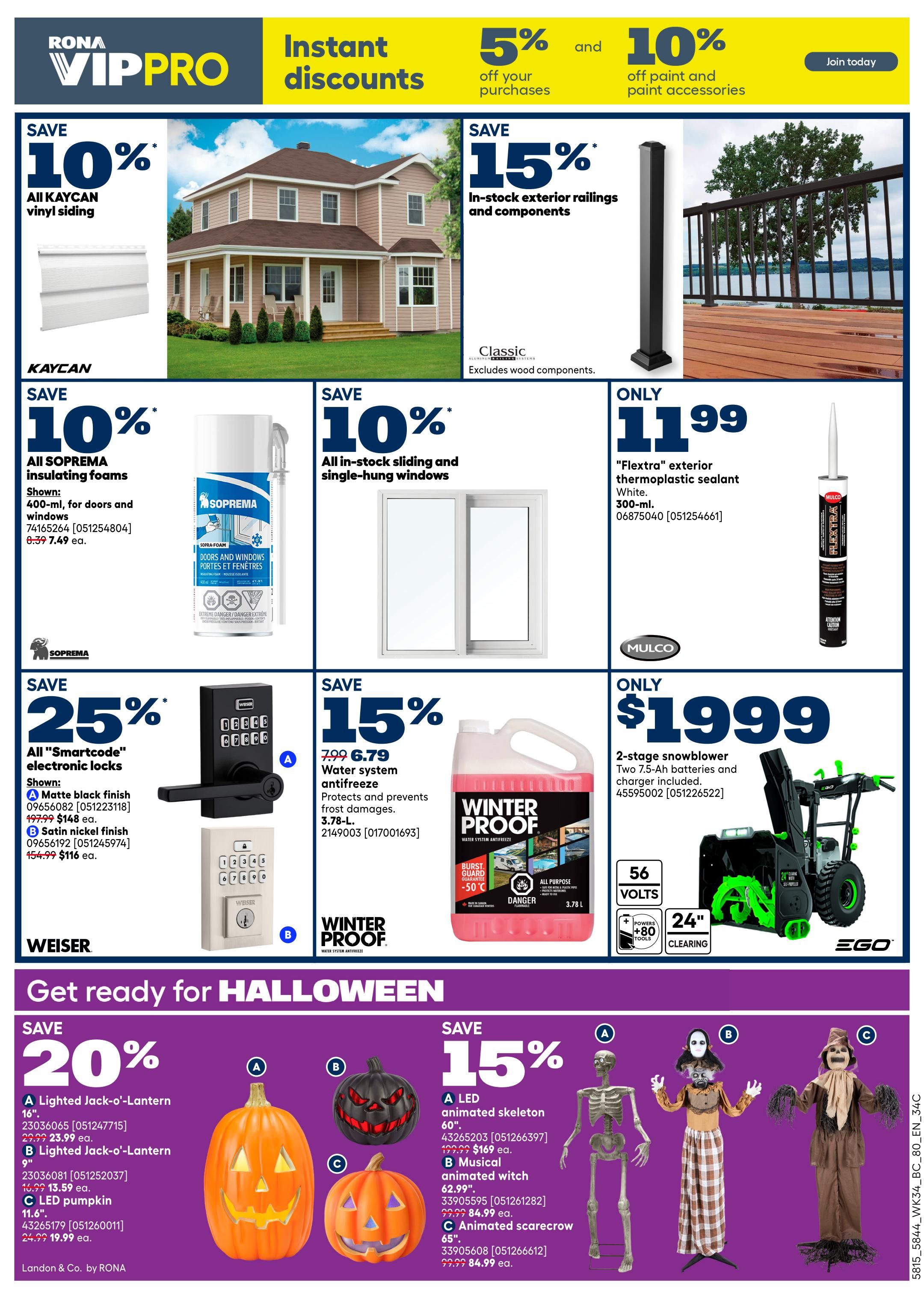 Rona & Rona+ (BC) Flyer September 17 to 23