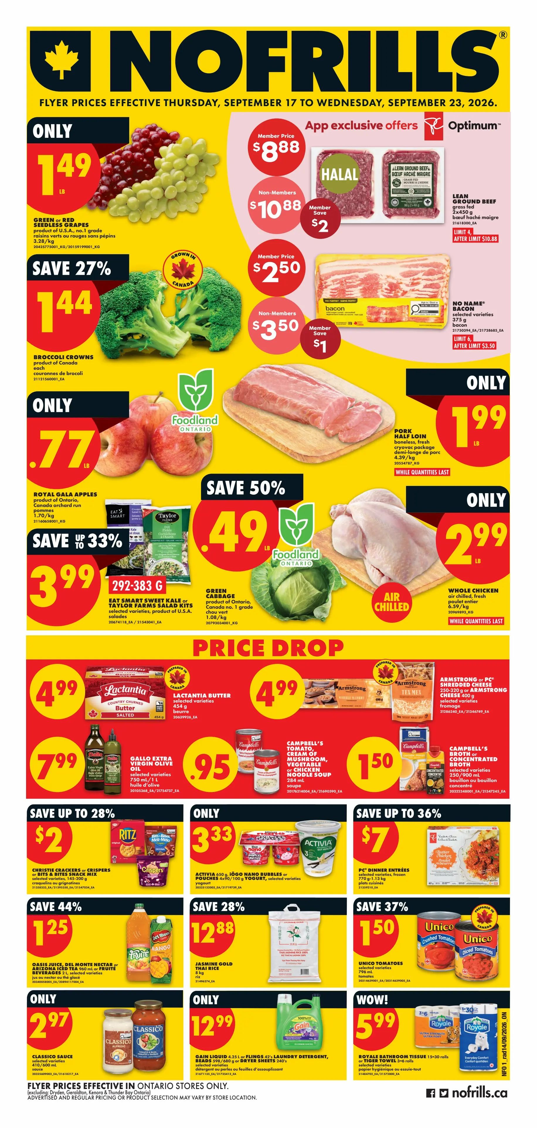 No Frills (ON) Flyer September 17 to 23