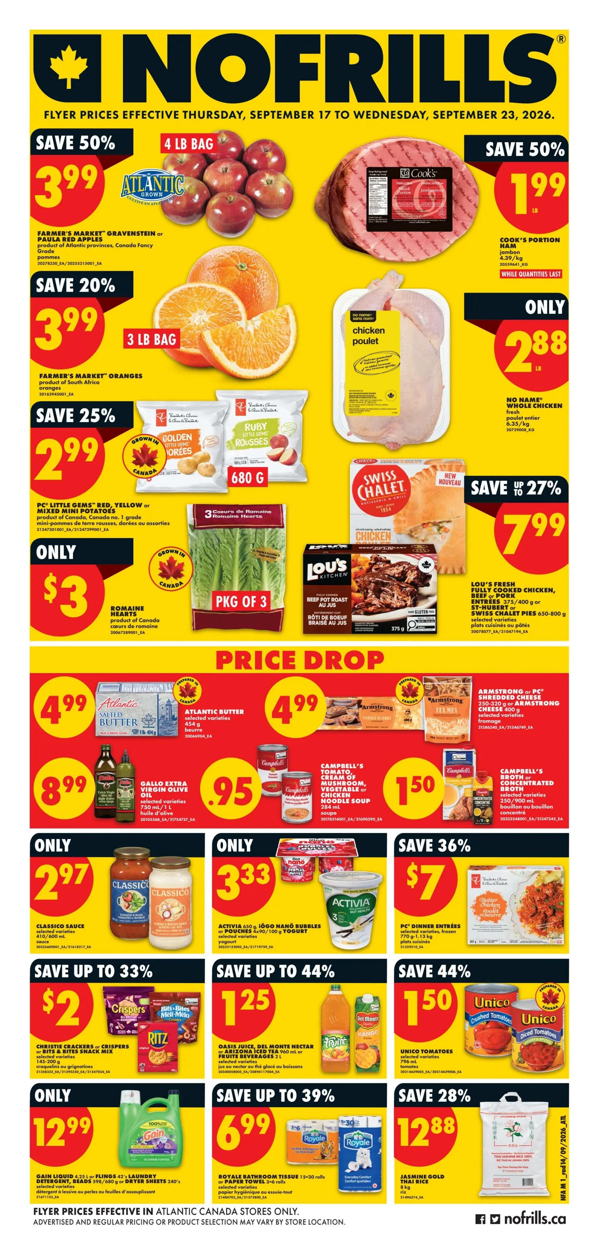 No Frills (Atlantic) Flyer September 17 to 23