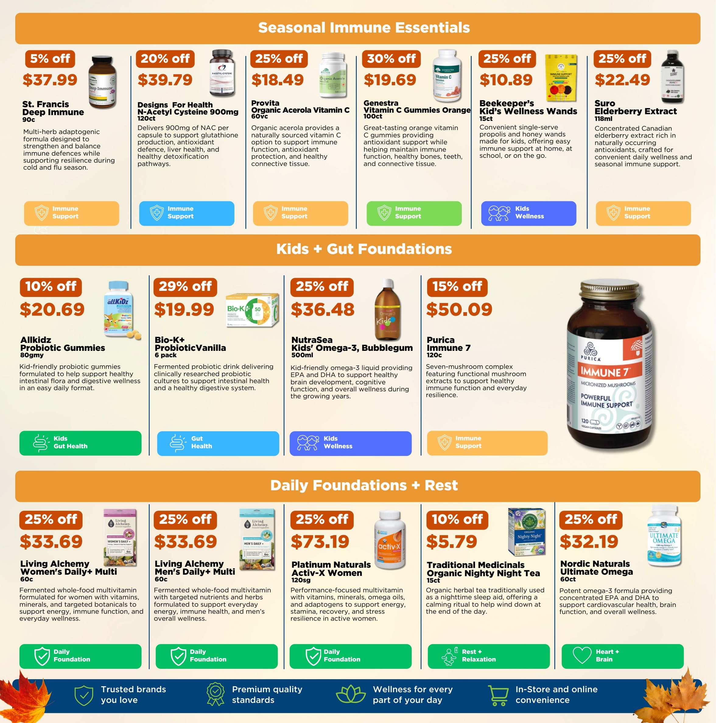 Nature's Signature Flyer September 17 to October 14