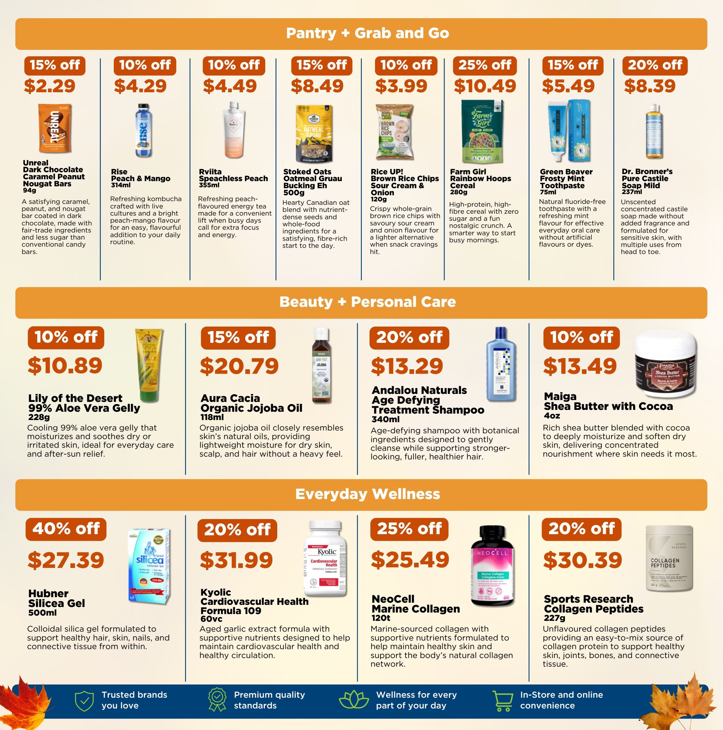 Nature's Signature Flyer September 17 to October 14
