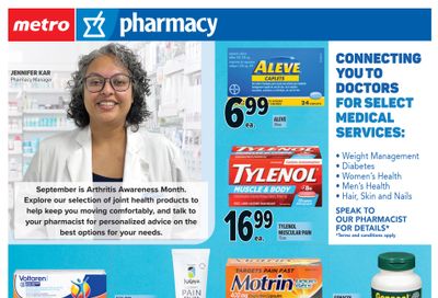 Metro (ON) Pharmacy Flyer September 17 to October 14