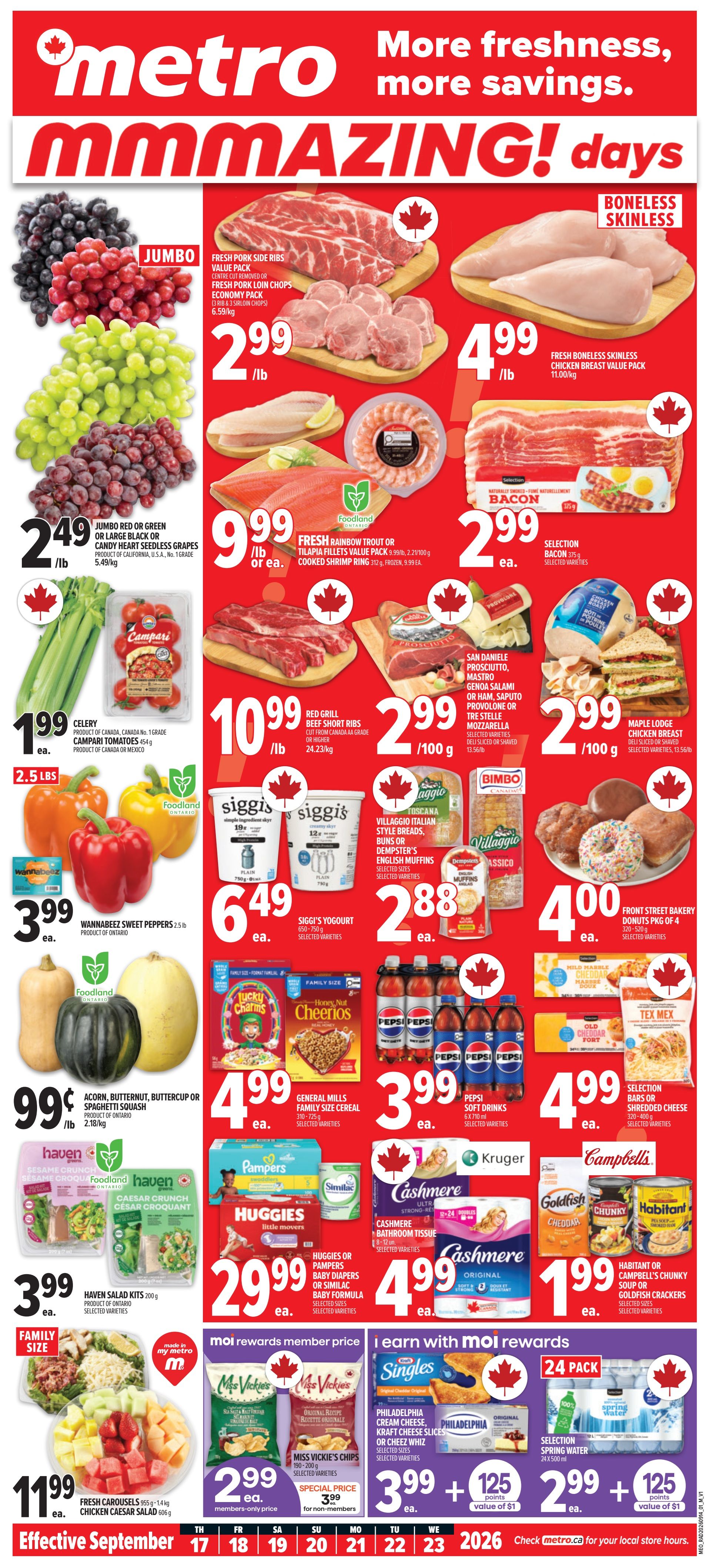 Metro (ON) Flyer September 17 to 23