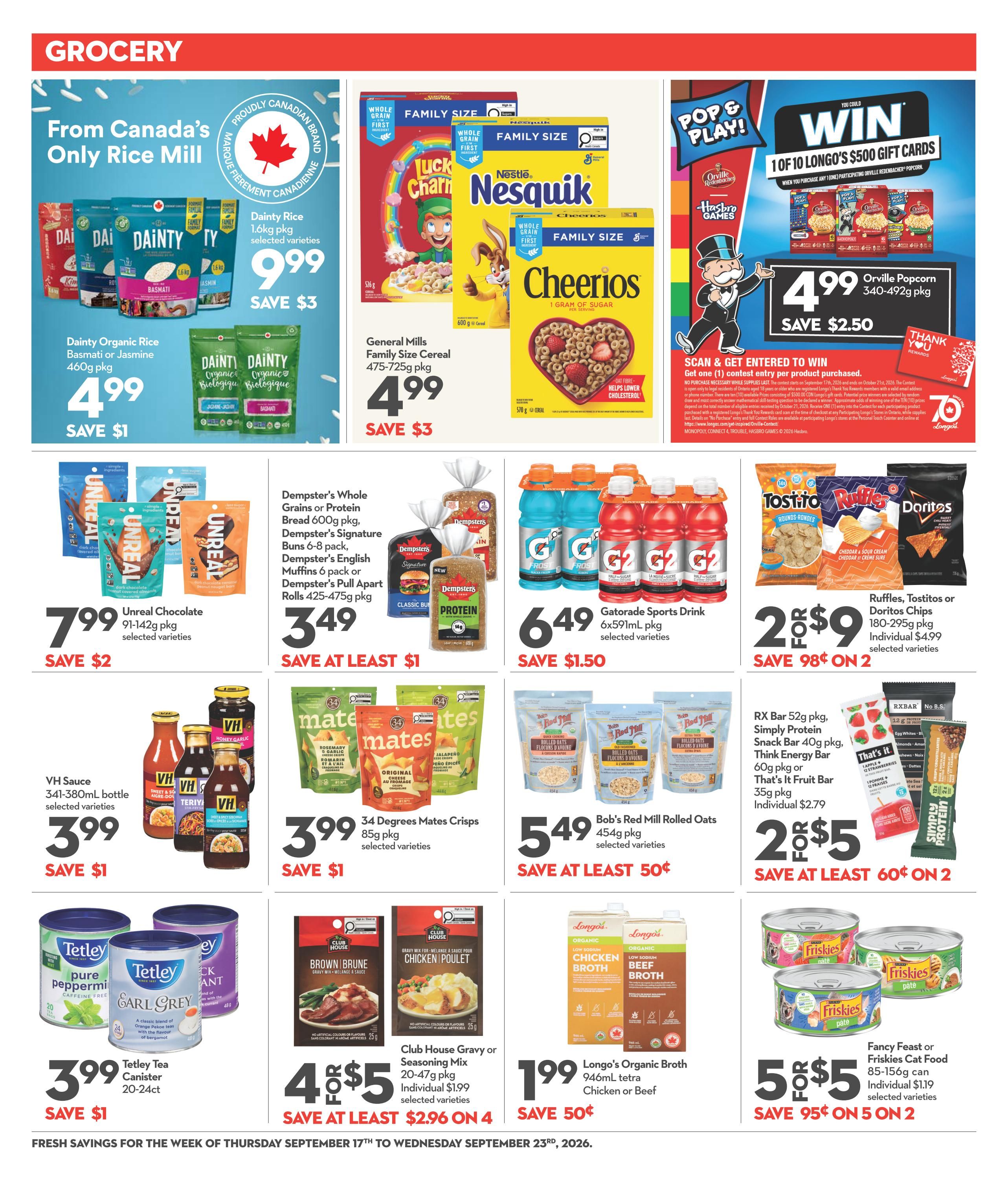 Longo's Flyer September 17 to 23