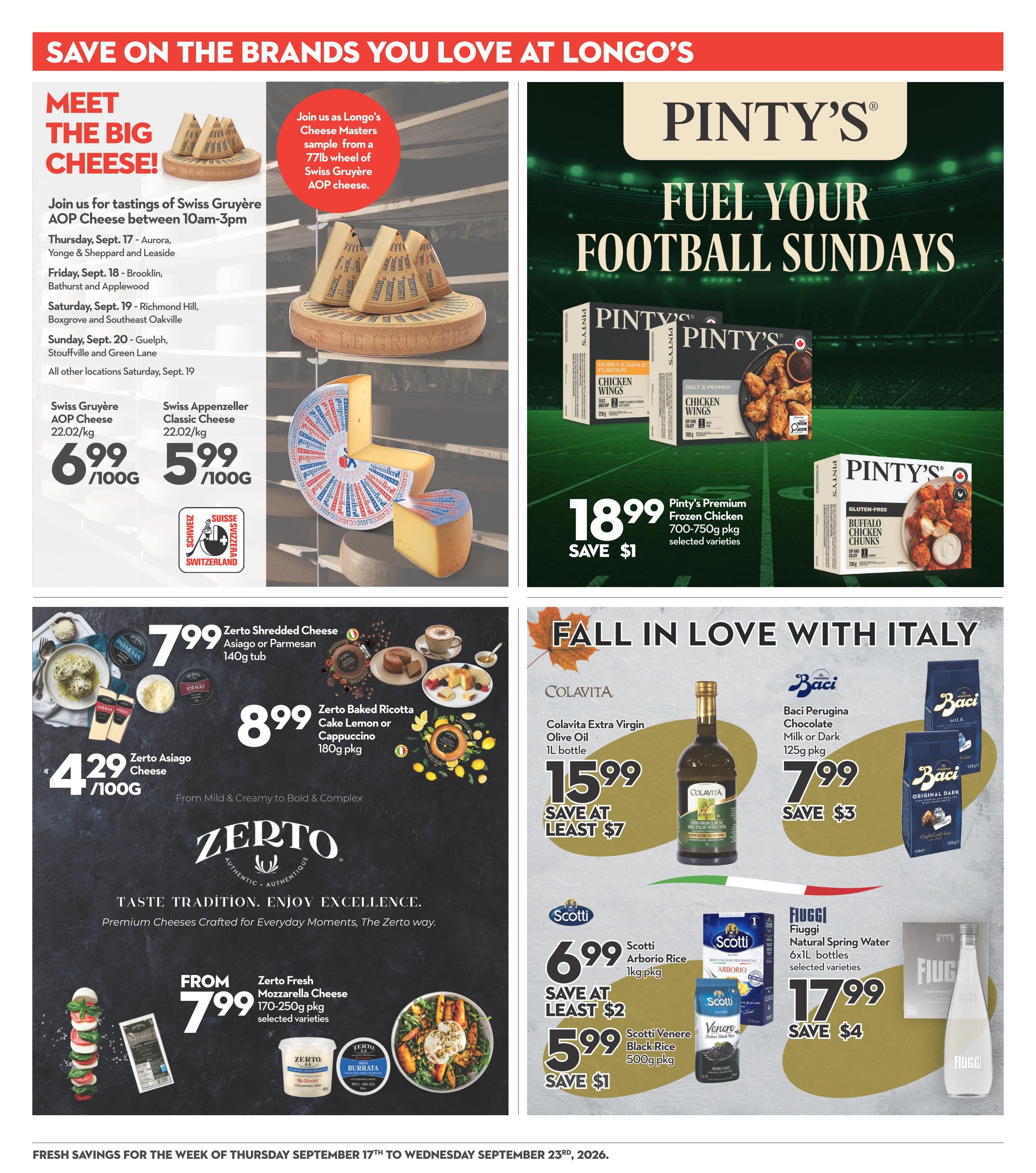 Longo's Flyer September 17 to 23