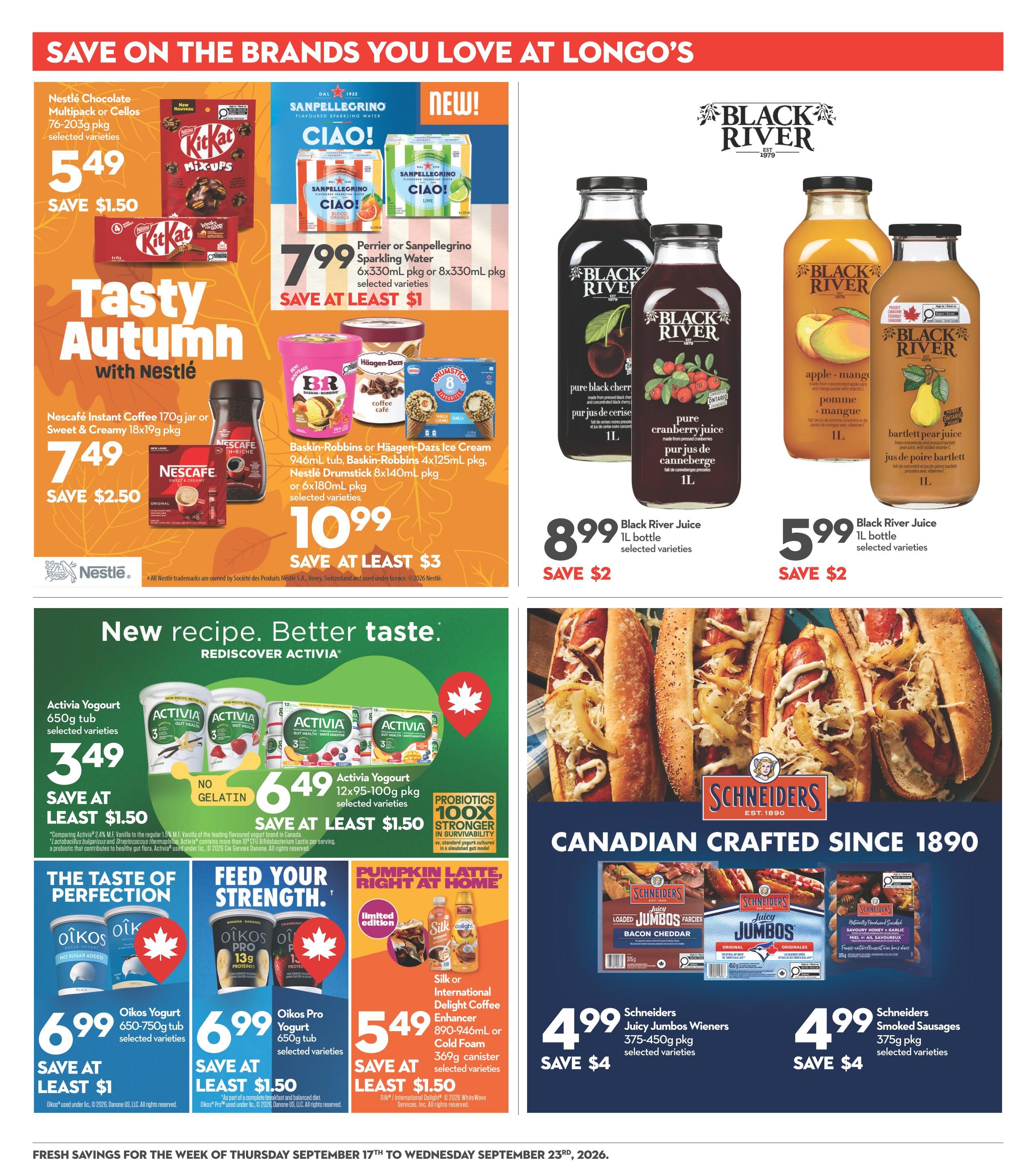 Longo's Flyer September 17 to 23