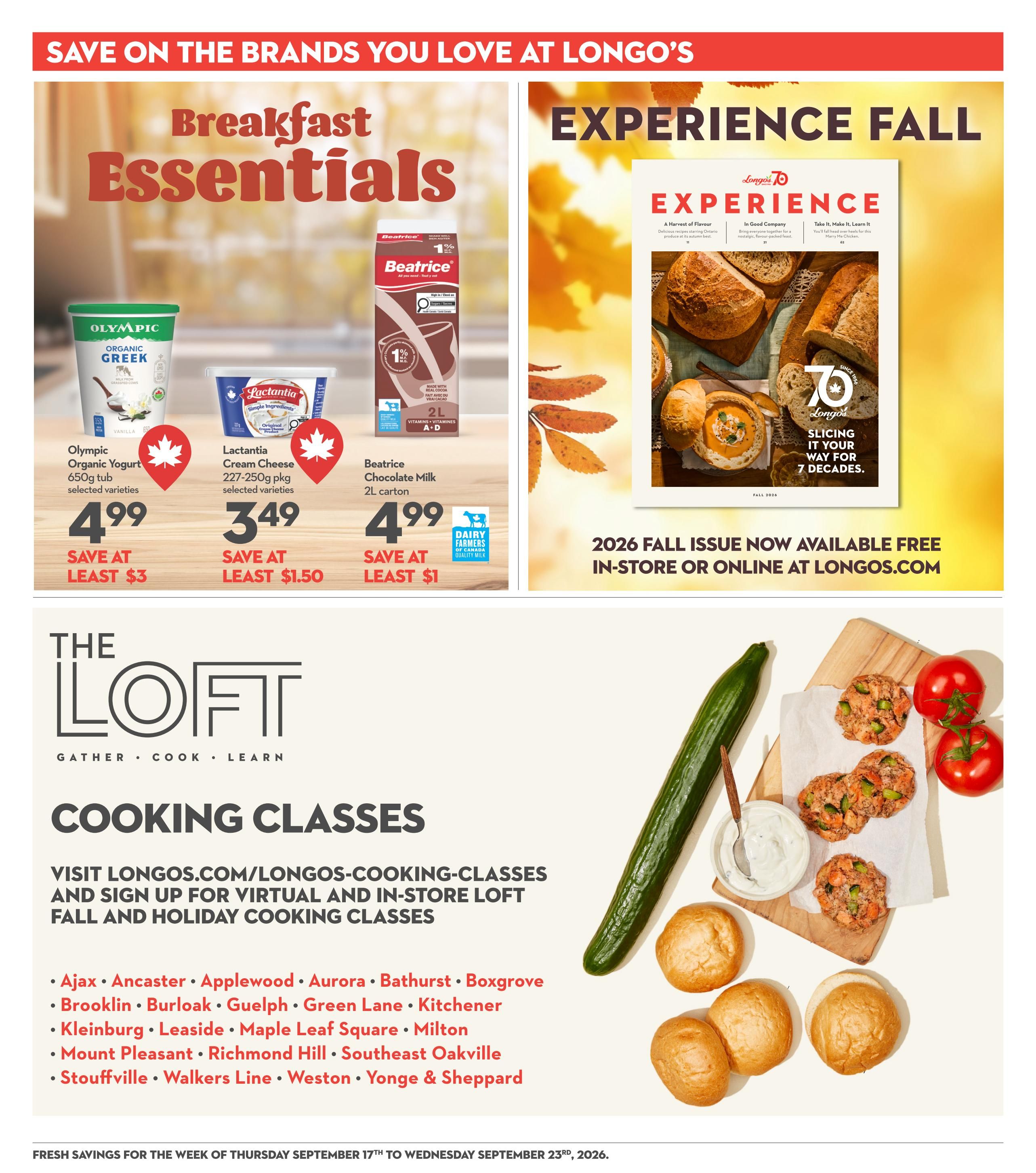 Longo's Flyer September 17 to 23