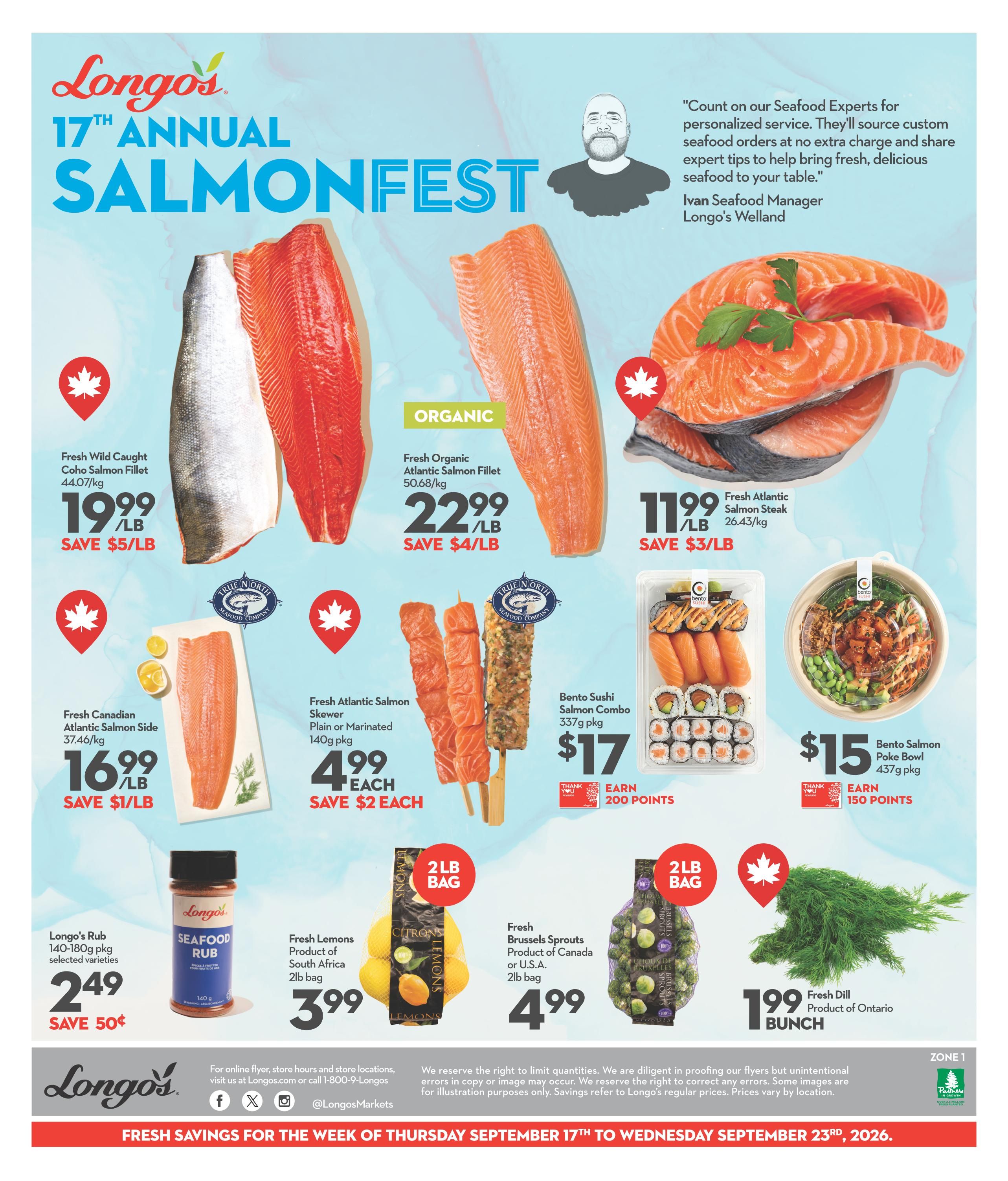 Longo's Flyer September 17 to 23