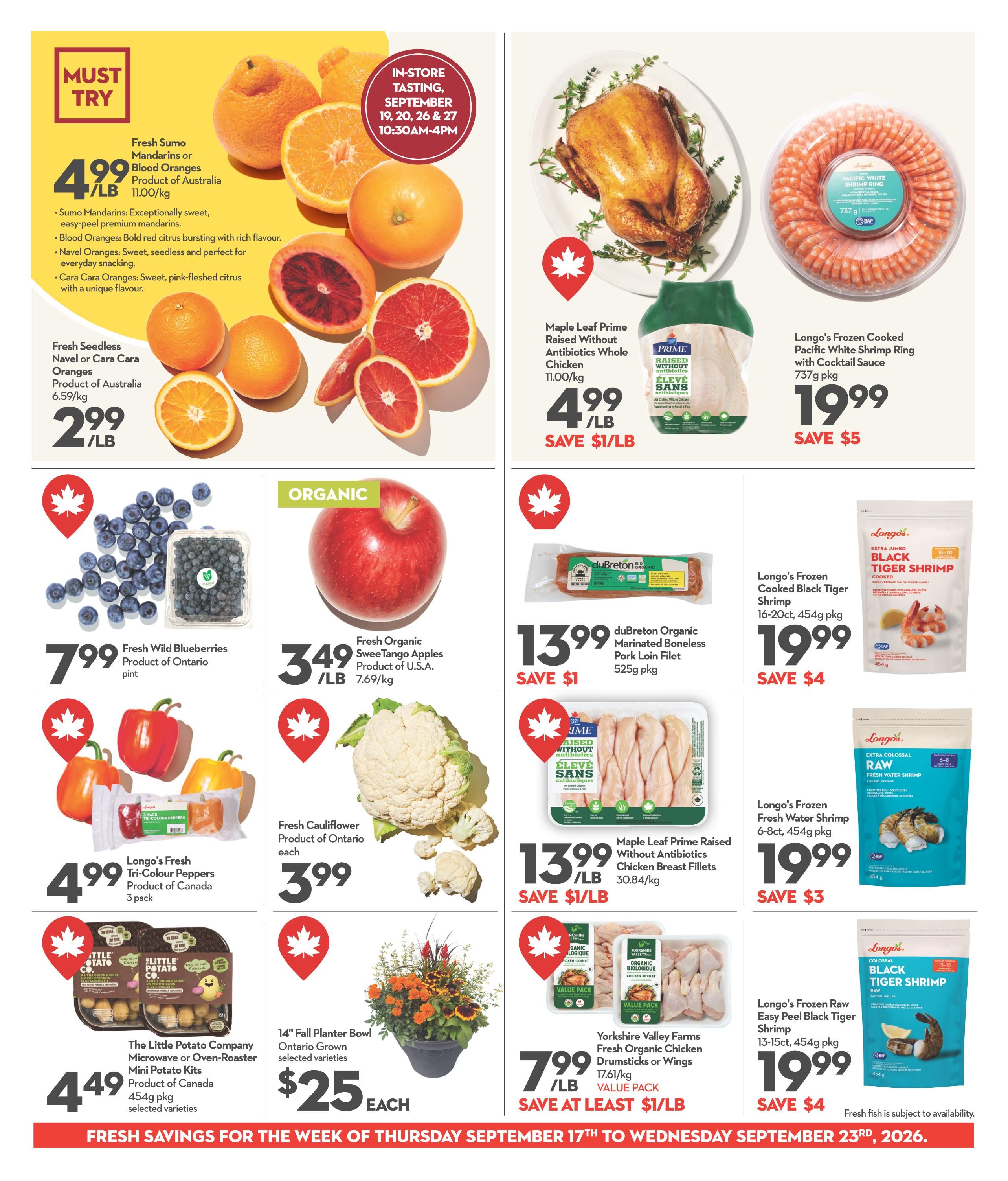 Longo's Flyer September 17 to 23