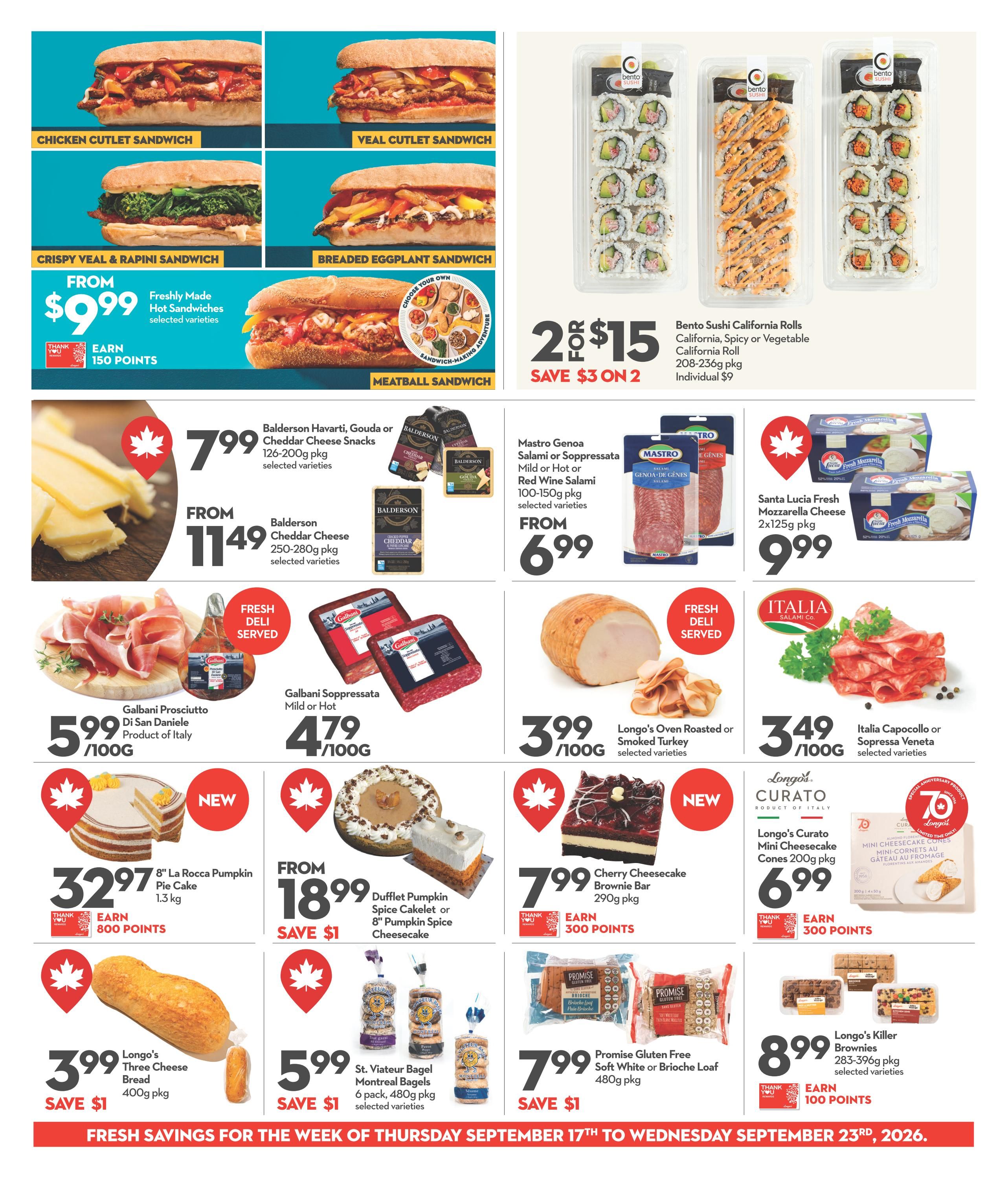 Longo's Flyer September 17 to 23