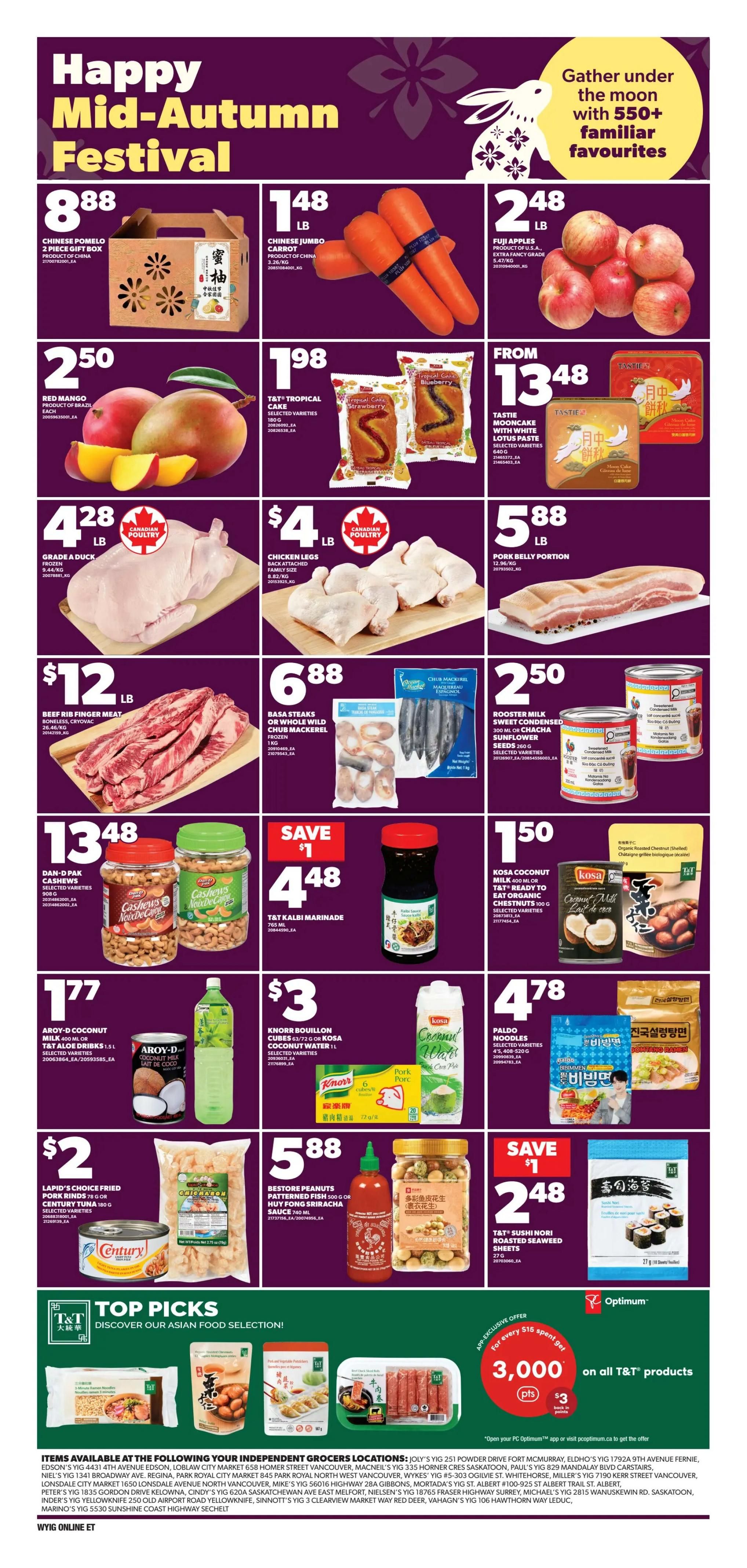 Independent Grocer (West) Flyer September 17 to 23