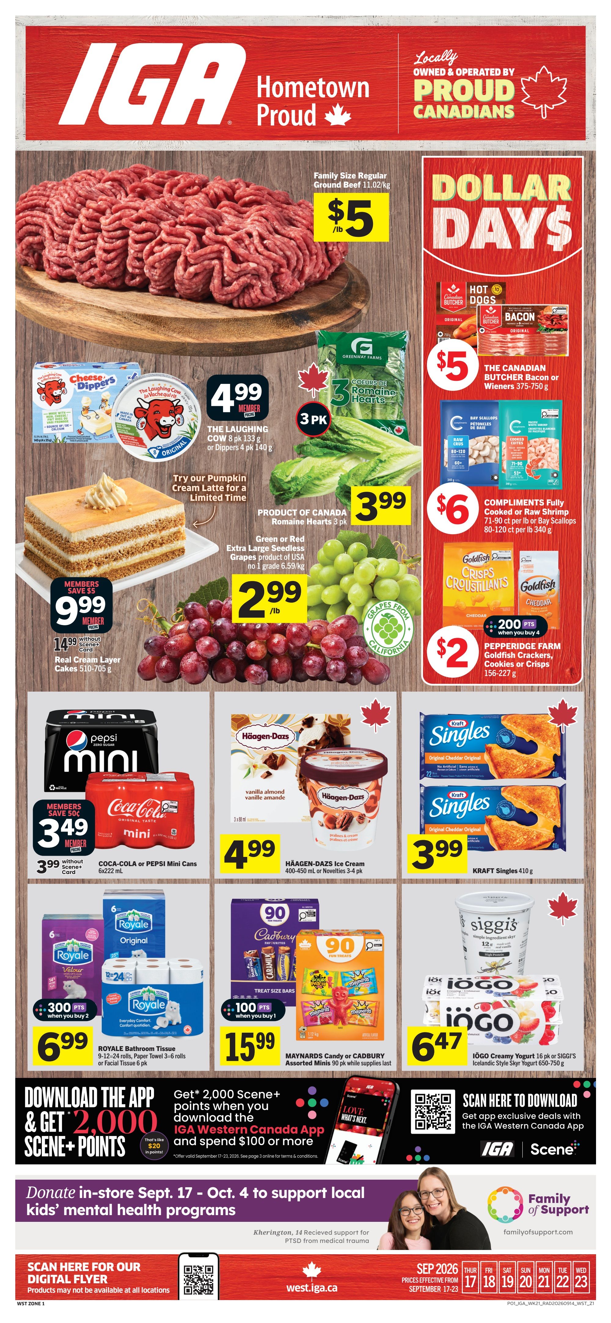 IGA (West) Flyer September 17 to 23