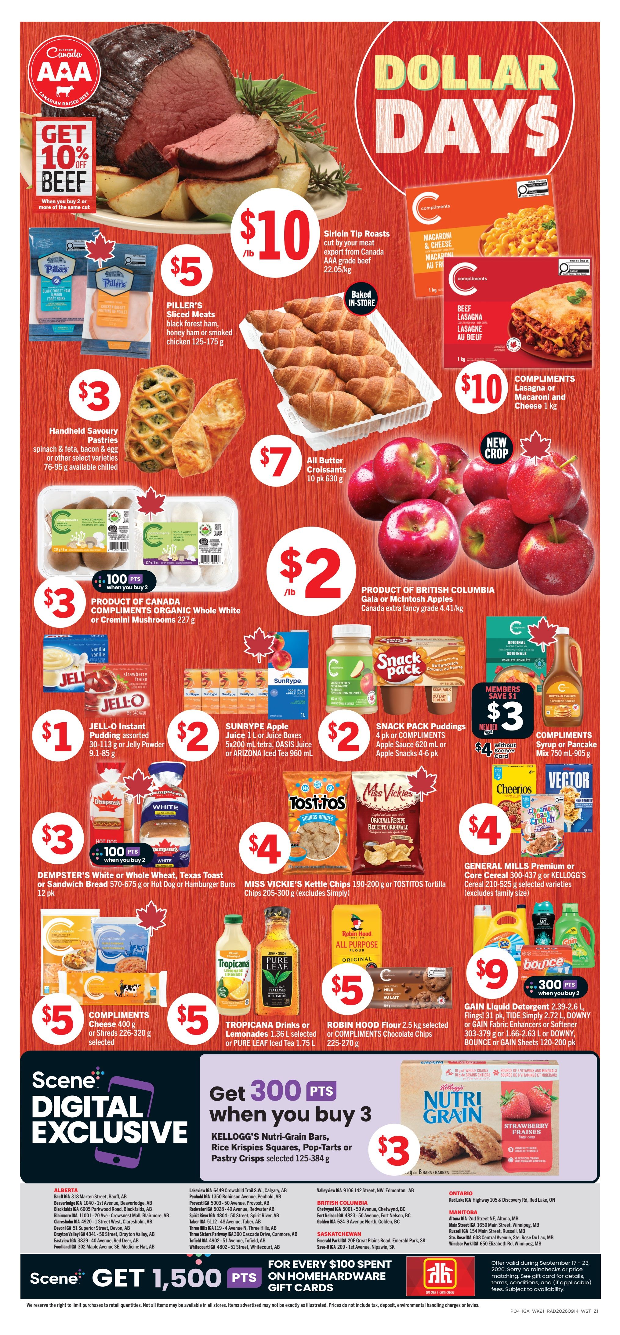 IGA (West) Flyer September 17 to 23