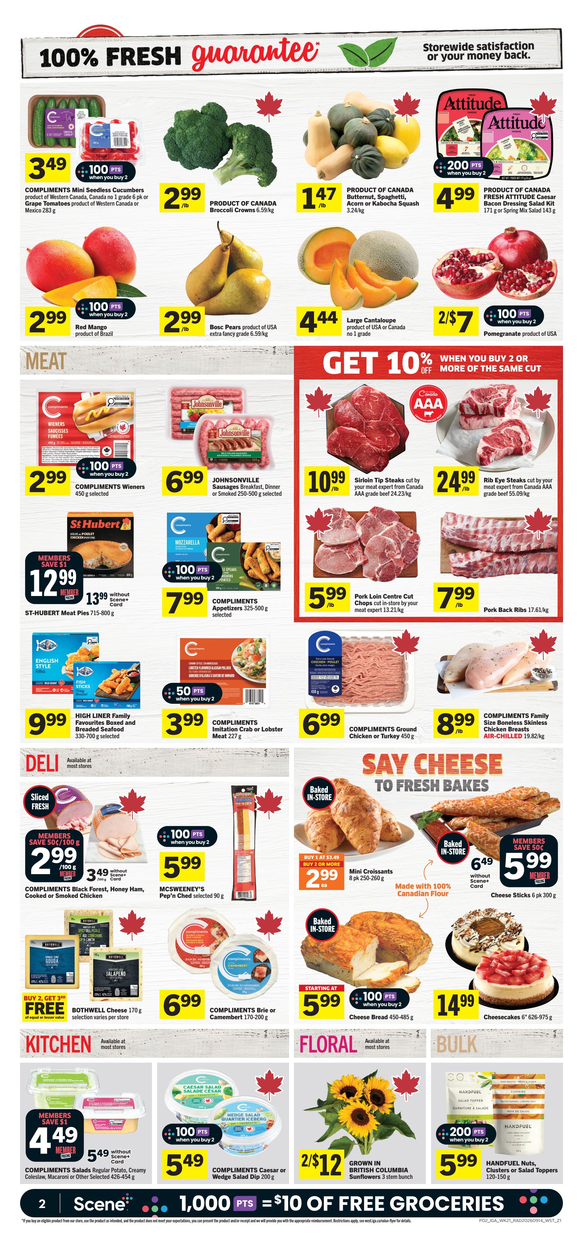 IGA (West) Flyer September 17 to 23