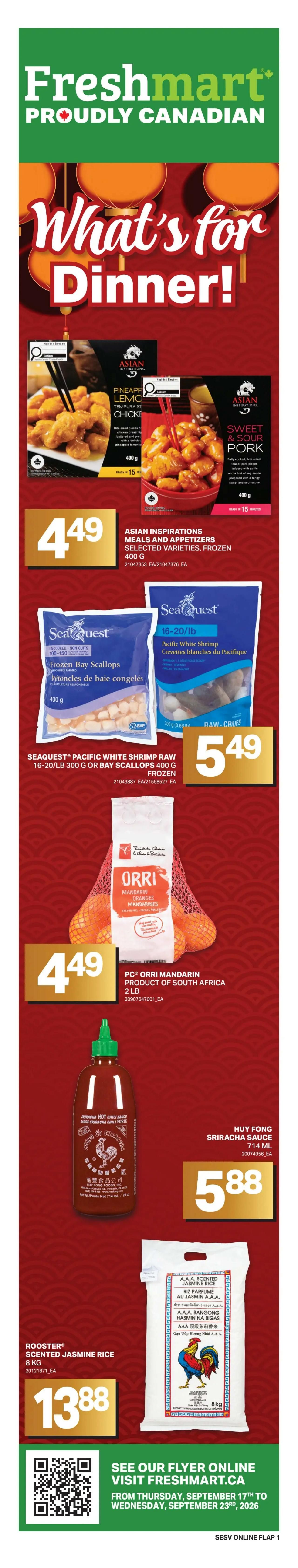 Freshmart (West) Flyer September 17 to 23