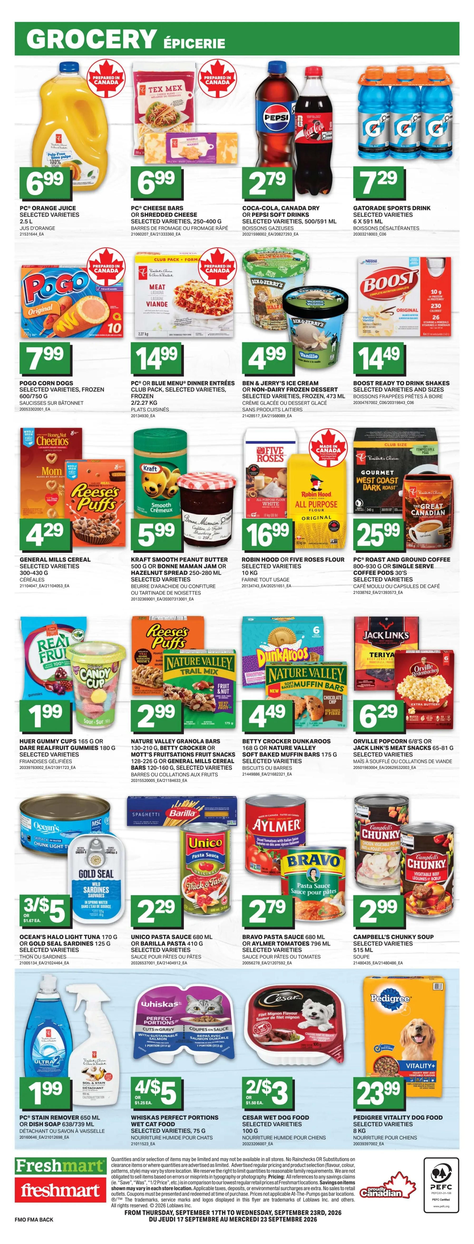 Freshmart (Atlantic) Flyer September 17 to 23