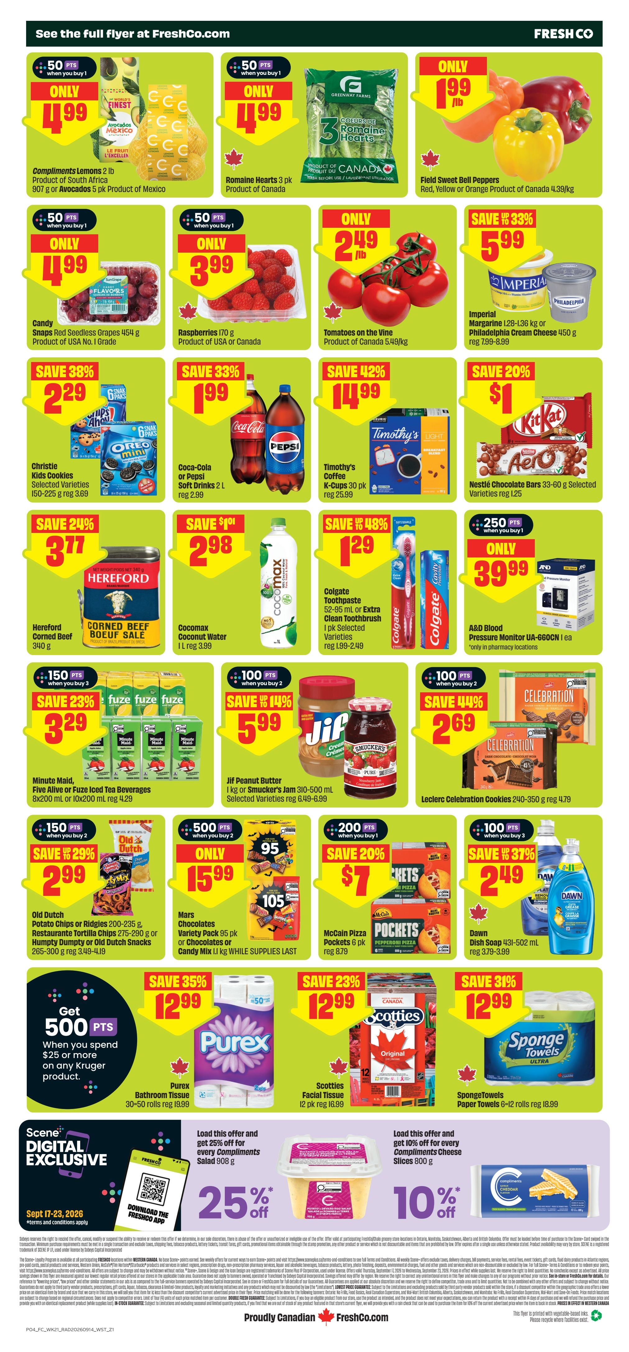 FreshCo (West) Flyer September 17 to 23