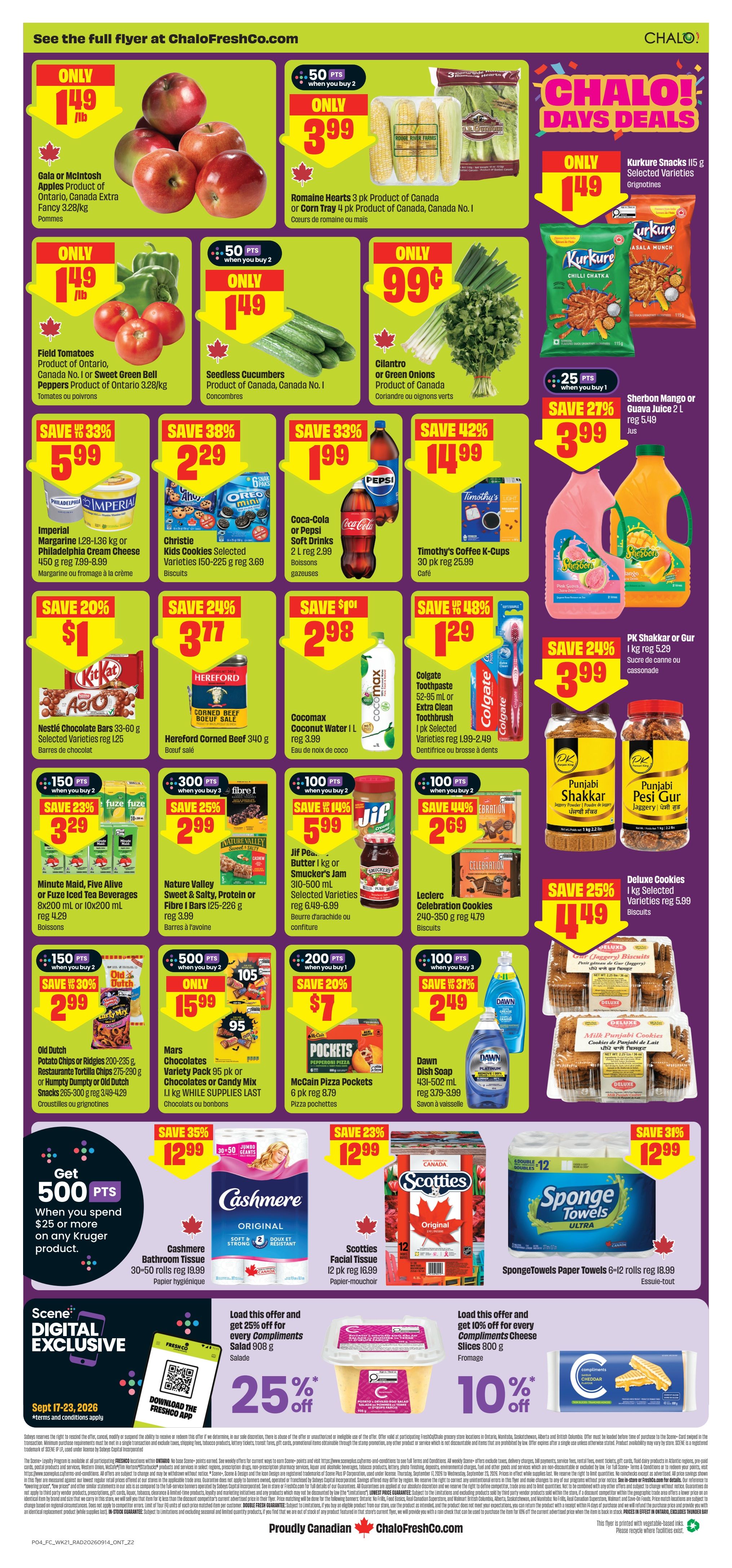 Chalo! FreshCo (ON) Flyer September 17 to 23