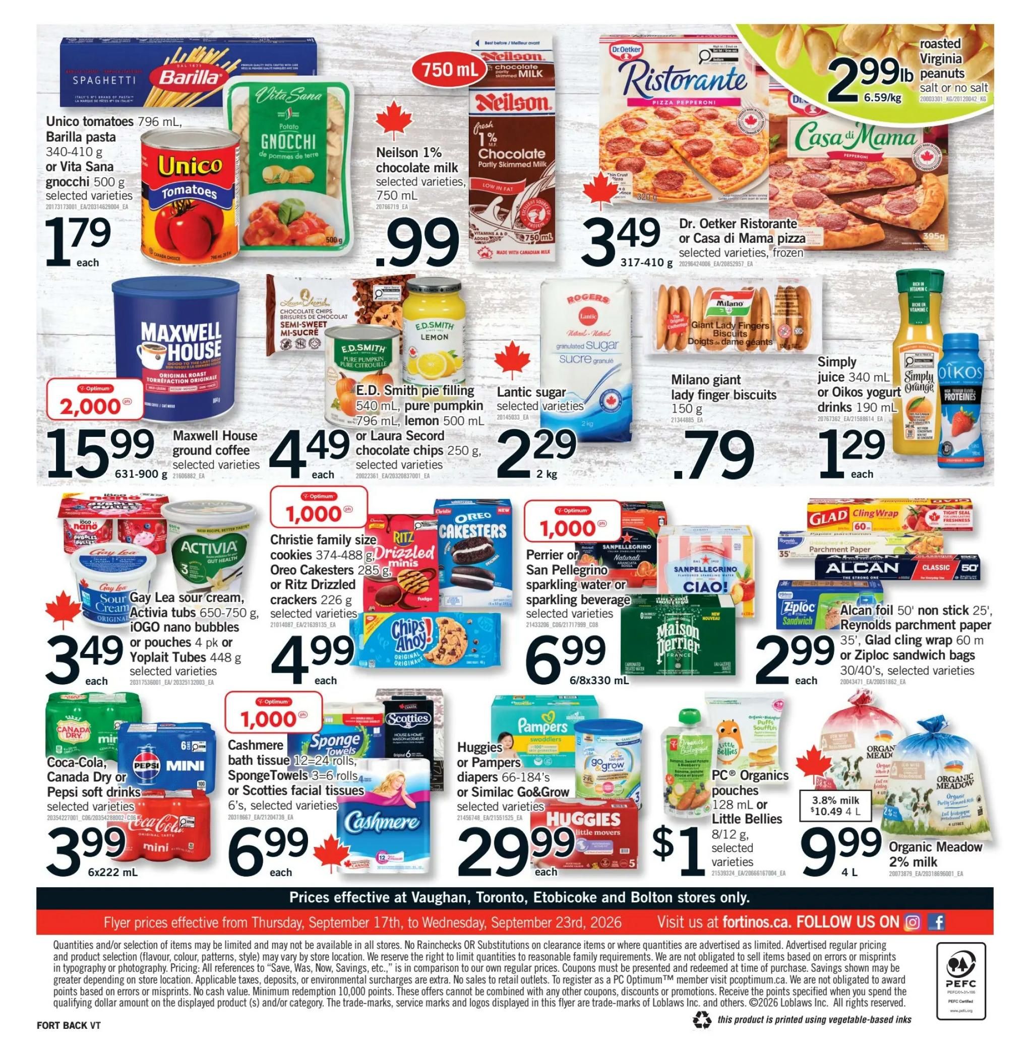 Fortinos Flyer September 17 to 23