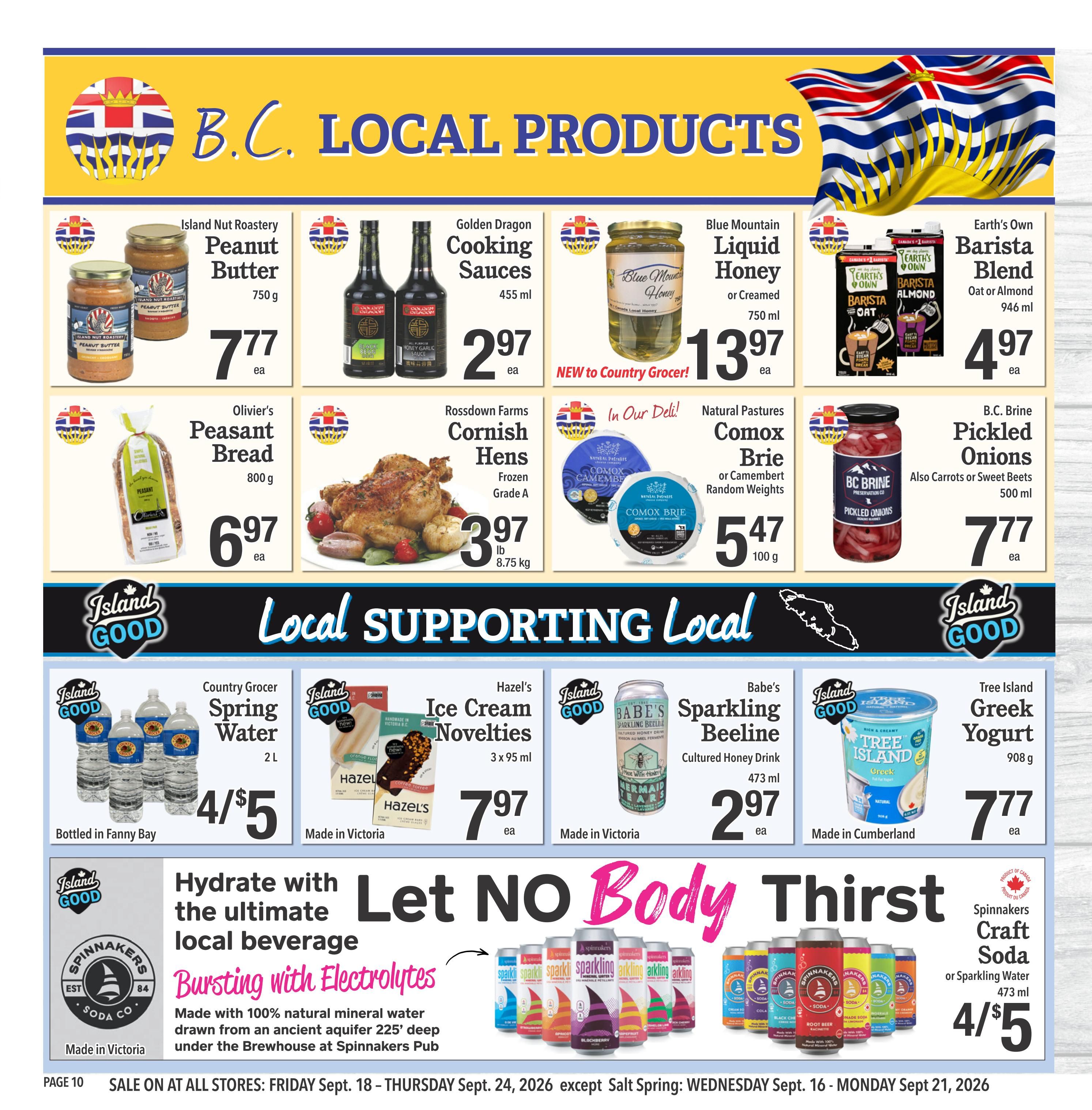 Country Grocer Flyer September 18 to 24