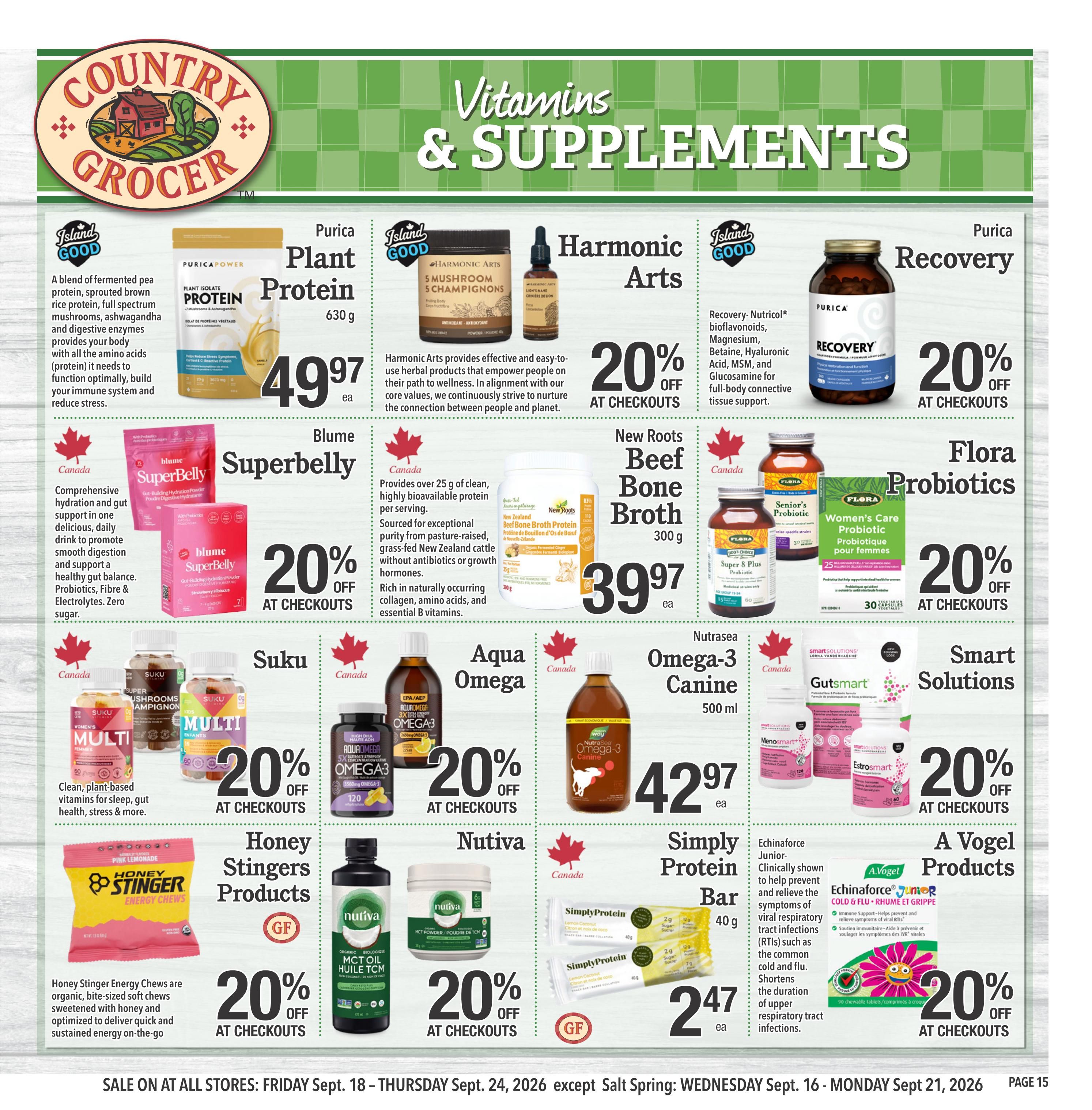 Country Grocer Flyer September 18 to 24