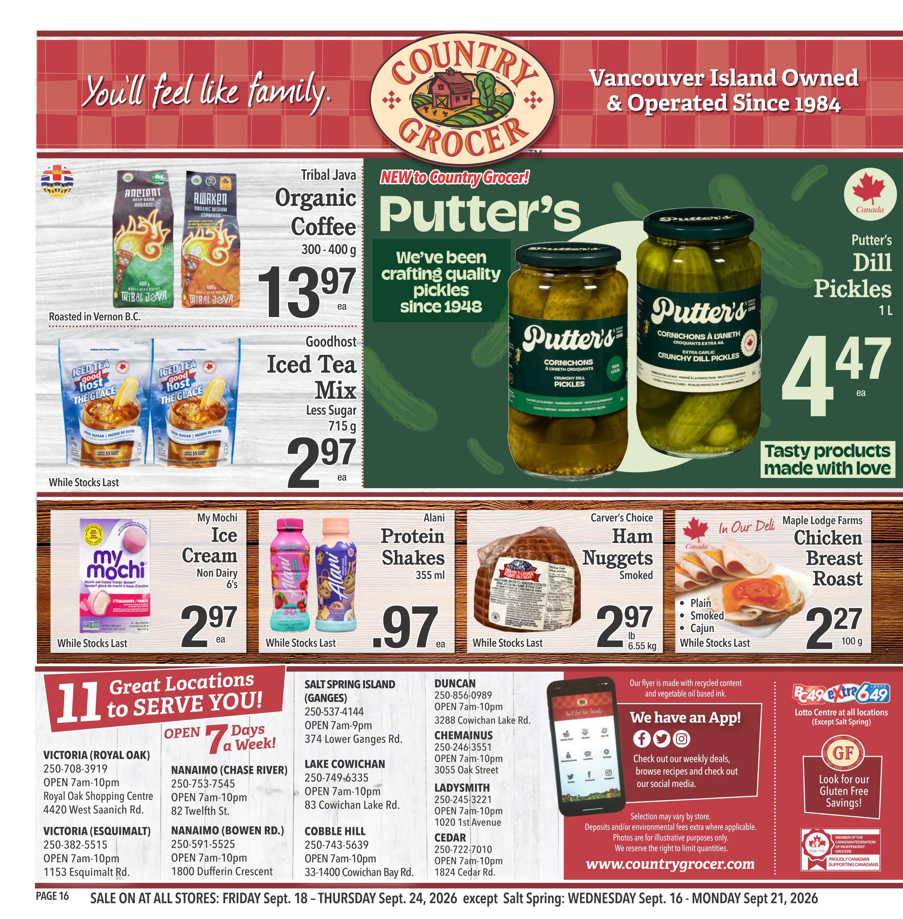 Country Grocer Flyer September 18 to 24