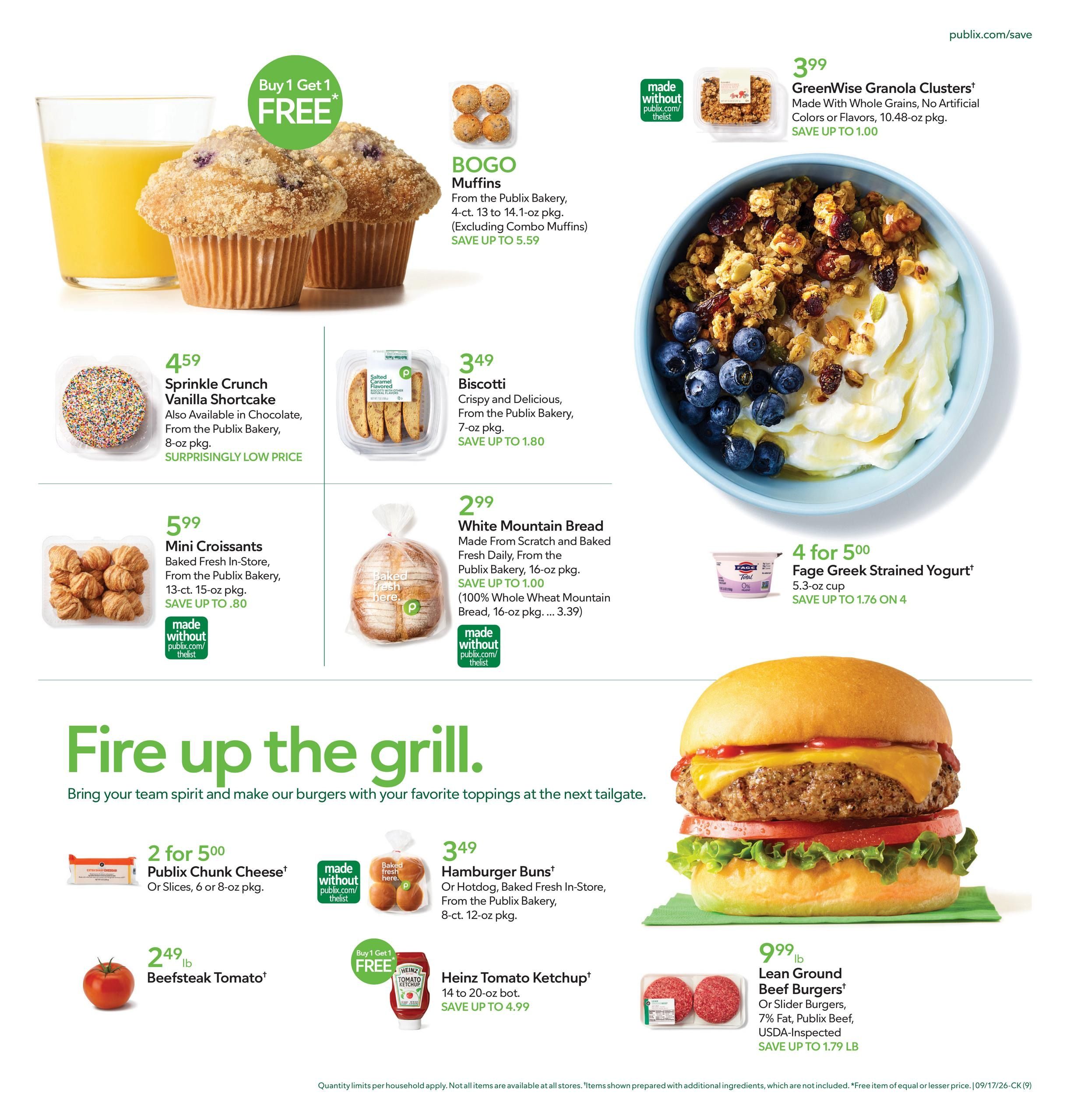 Publix (Blountville Area, TN) Weekly Ad September 16 - 22, 2026