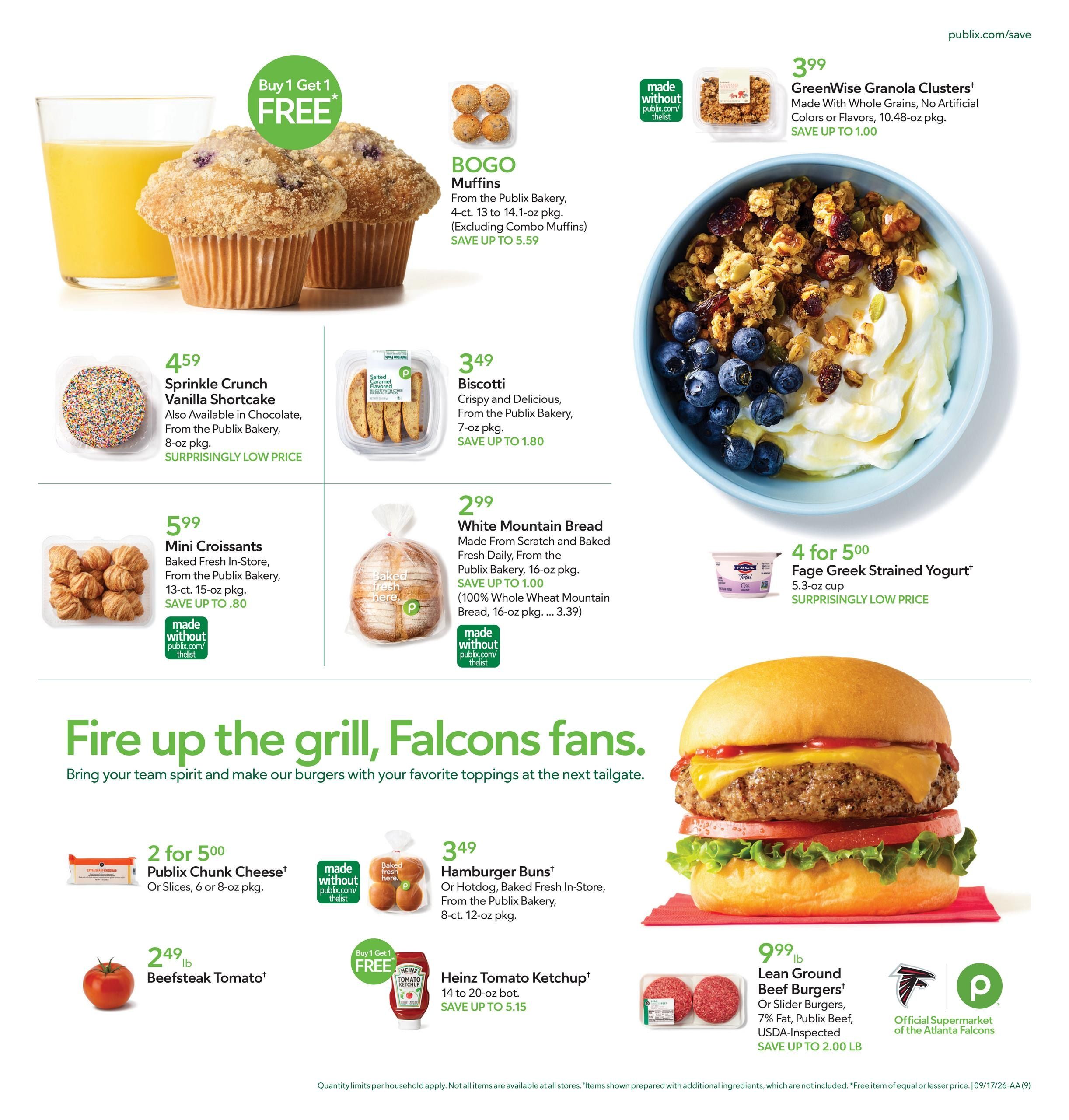 Publix (Centre Area, AL) Weekly Ad September 16 - 22, 2026