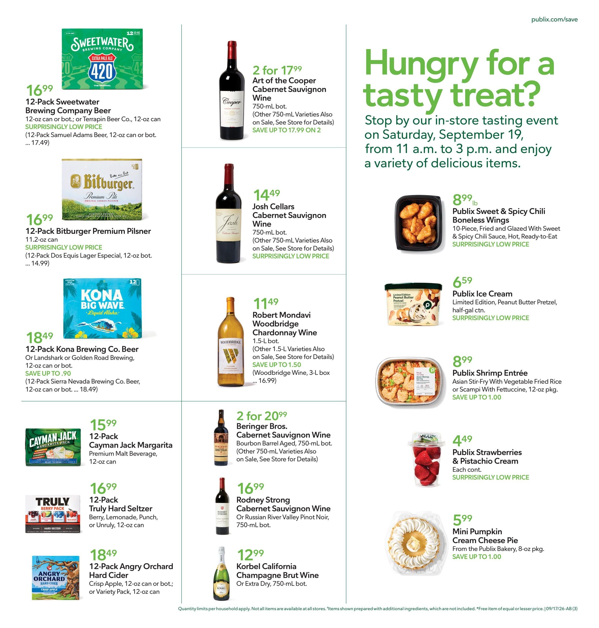 Publix (Eastman-Macon Area, GA) Weekly Ad September 16 - 22, 2026