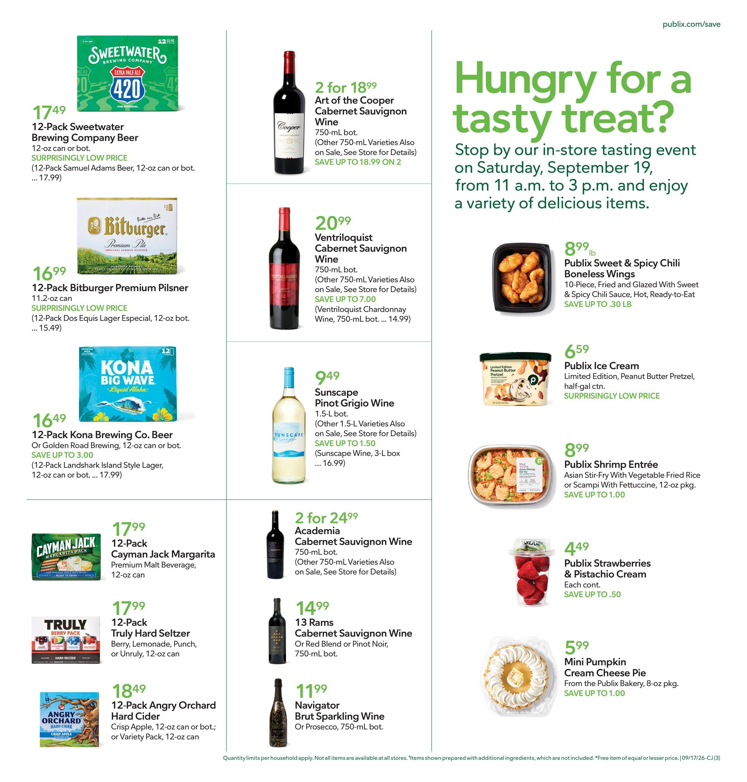 Publix (Newport Area, NC) Weekly Ad September 16 - 22, 2026