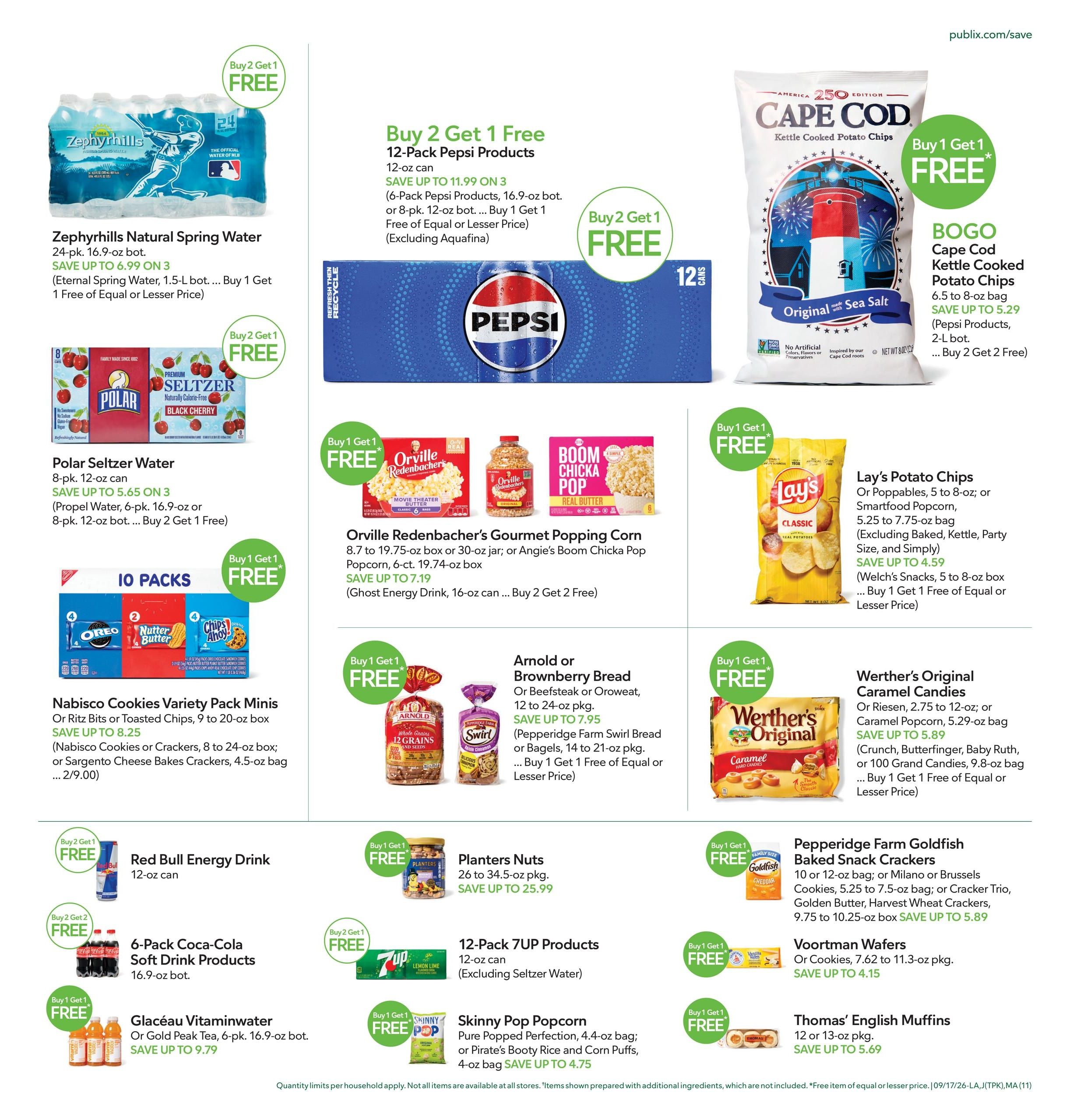 Publix (Pensacola Area, FL) Weekly Ad September 16 - 22, 2026