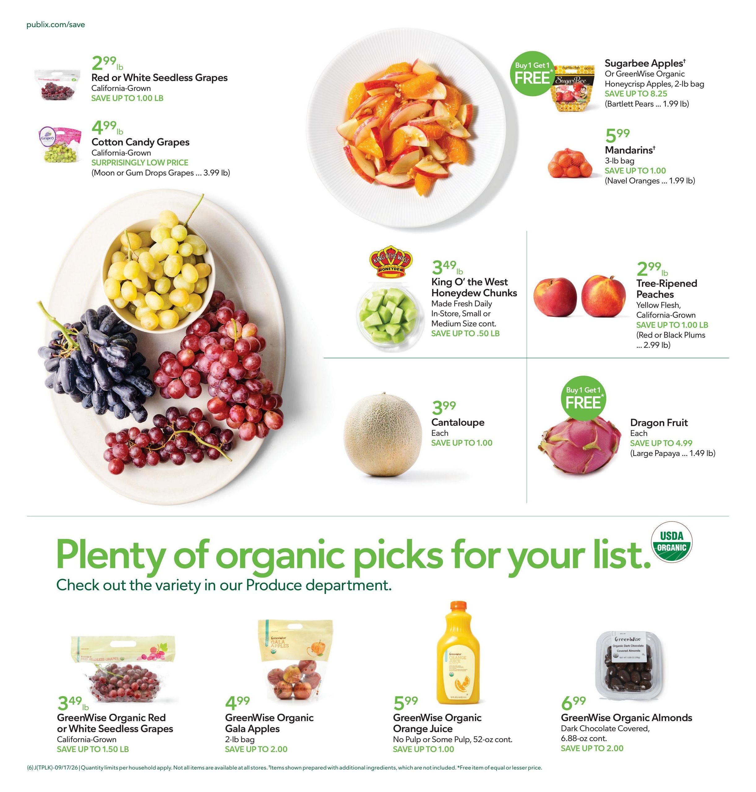 Publix (Pensacola Area, FL) Weekly Ad September 16 - 22, 2026