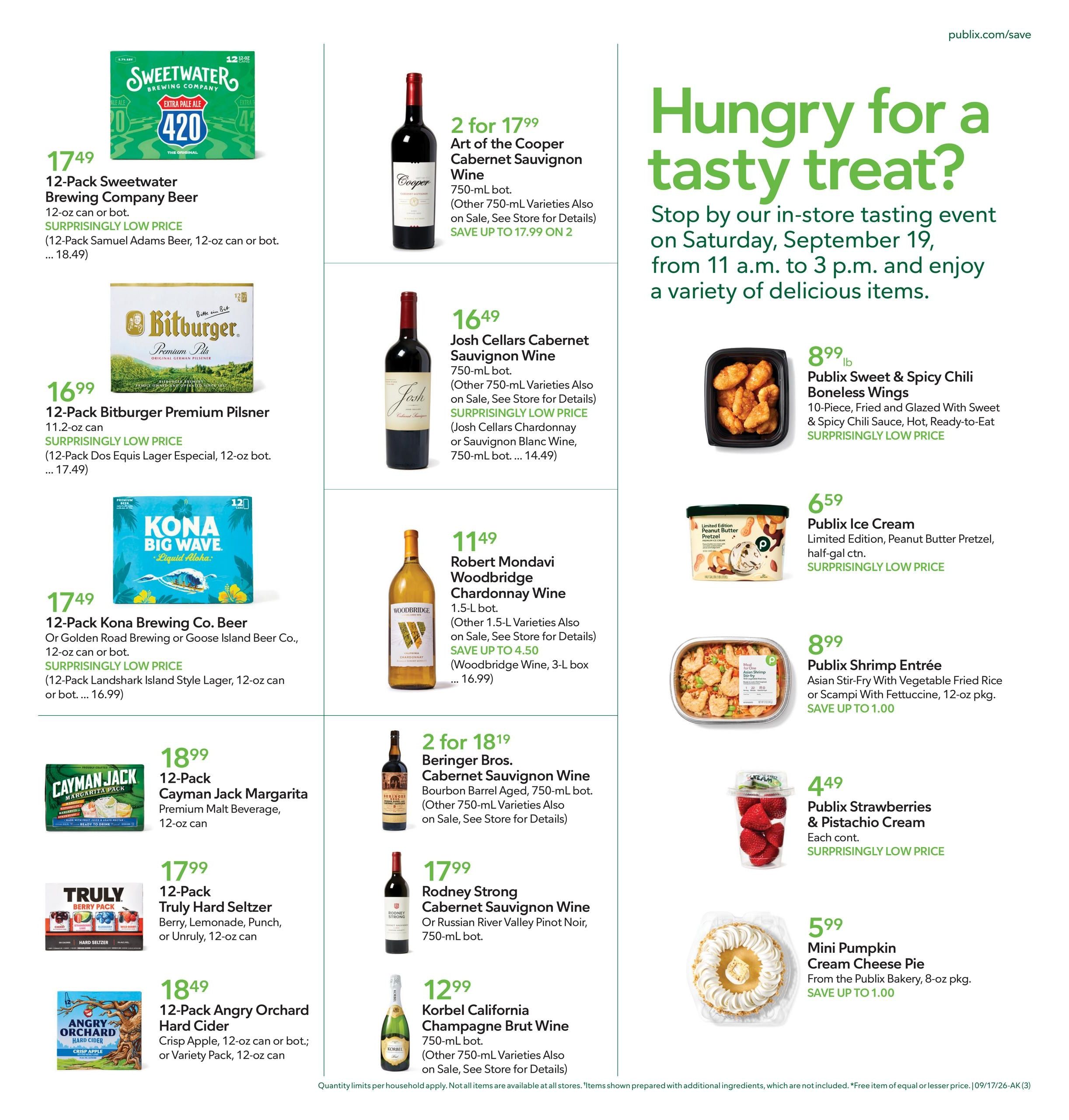 Publix (Phenix City Area, AL) Weekly Ad September 16 - 22, 2026