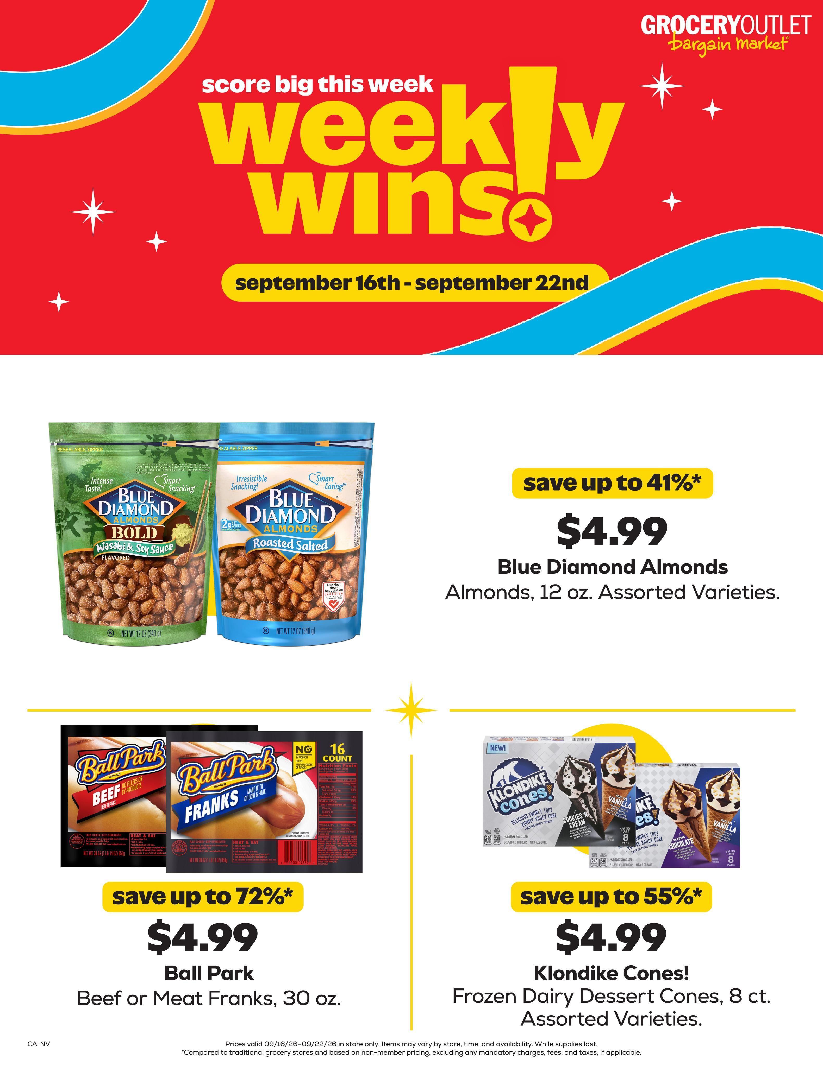 Grocery Outlet (Santa Clarita Area, CA) Weekly Ad September 16 - 22, 2026