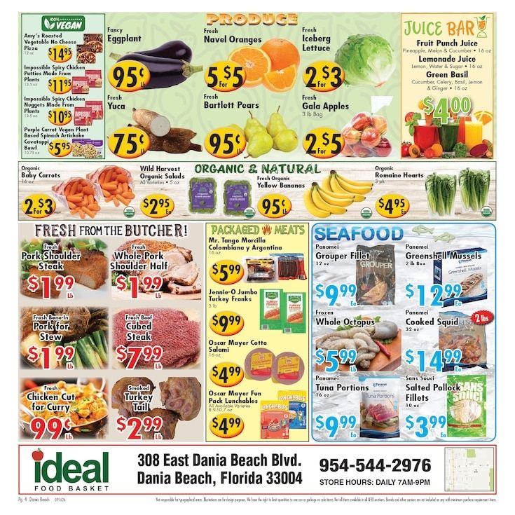 Ideal Food Basket (Dania Beach, FL) Weekly Ad September 16 - 22, 2026