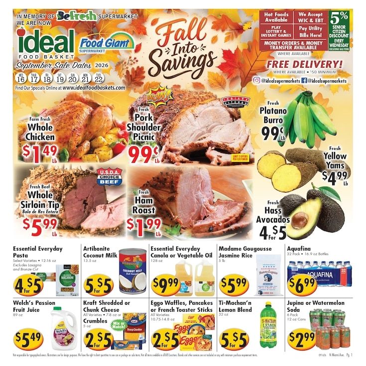 Ideal Food Basket (Miami, FL) Weekly Ad September 16 - 22, 2026