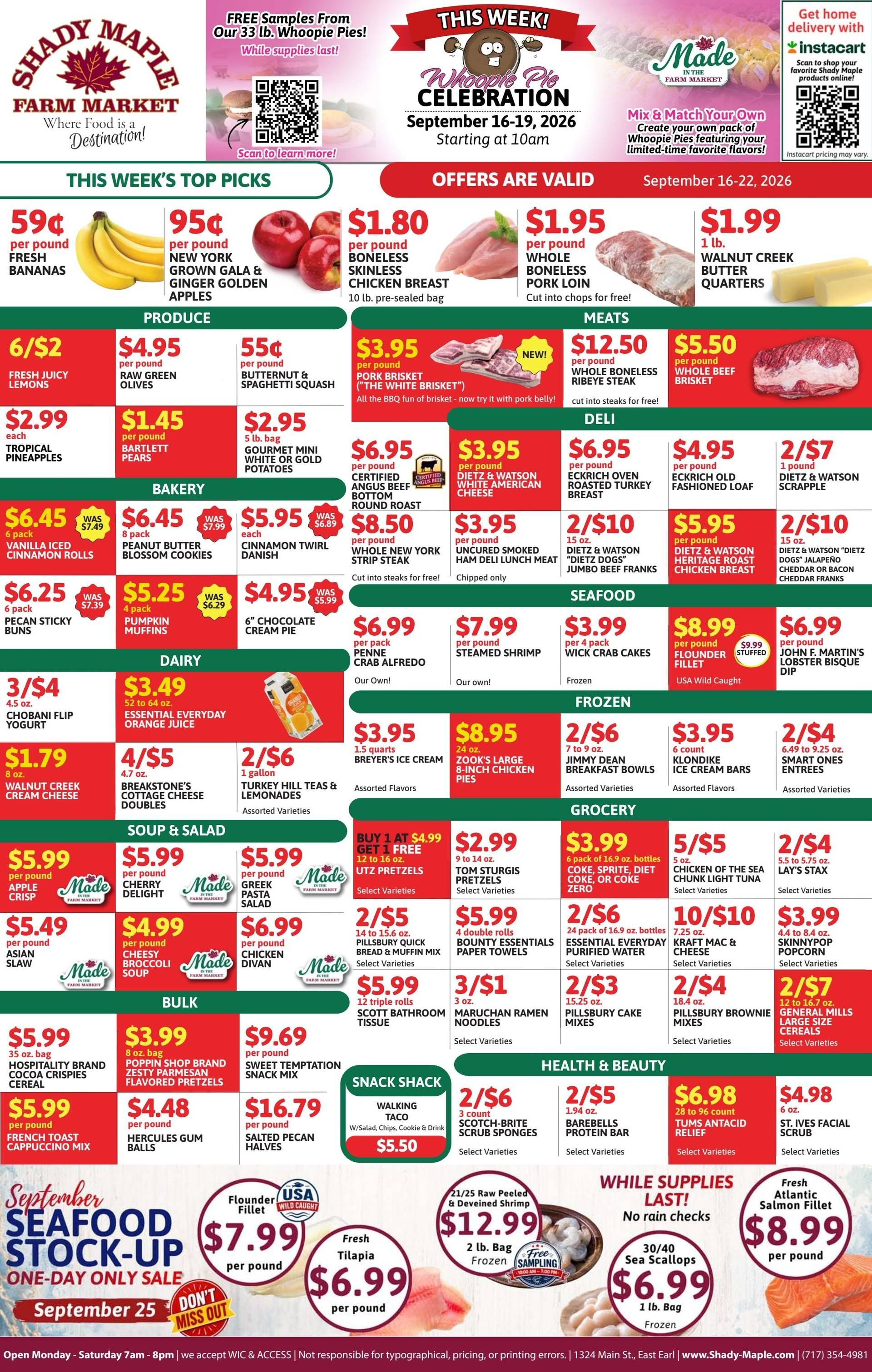 Shady Maple Weekly Ad September 16 - 22, 2026