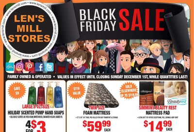 Len's Mill Stores Black Friday Sale Flyer November 18 to December 1