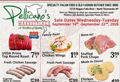 Pellicano's Marketplace (North Tonawanda, NY) Weekly Ad September 16 - 22, 2026