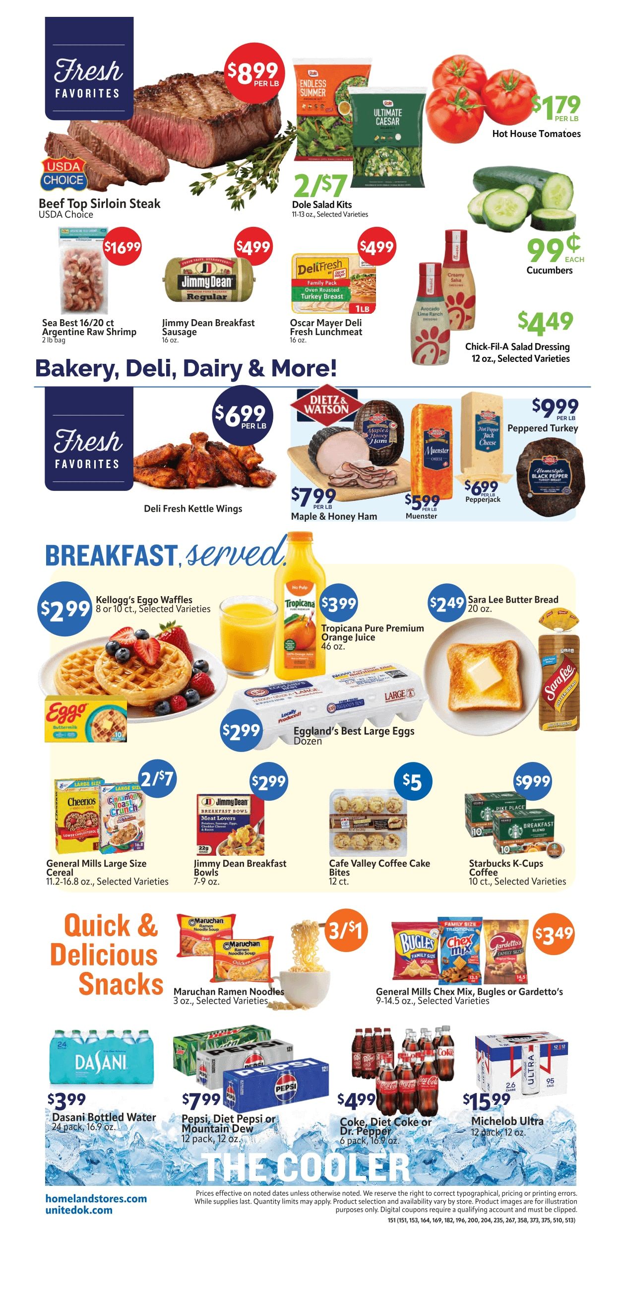 Homeland Stores (Ardmore and other locations, OK) Weekly Ad September 16 - 22, 2026