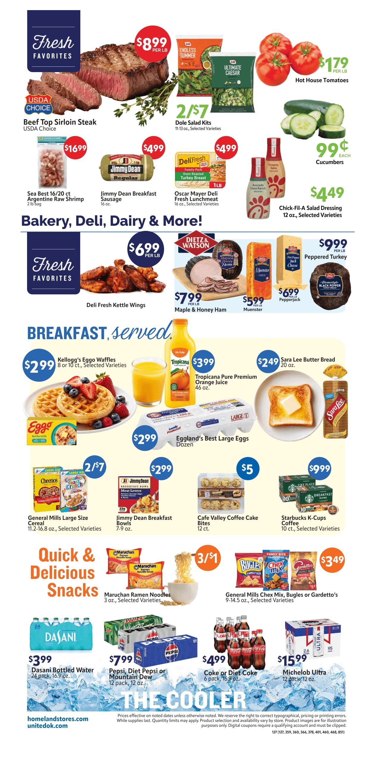 Homeland Stores (Chickasha, Perry and Ponca City, OK) Weekly Ad September 16 - 22, 2026